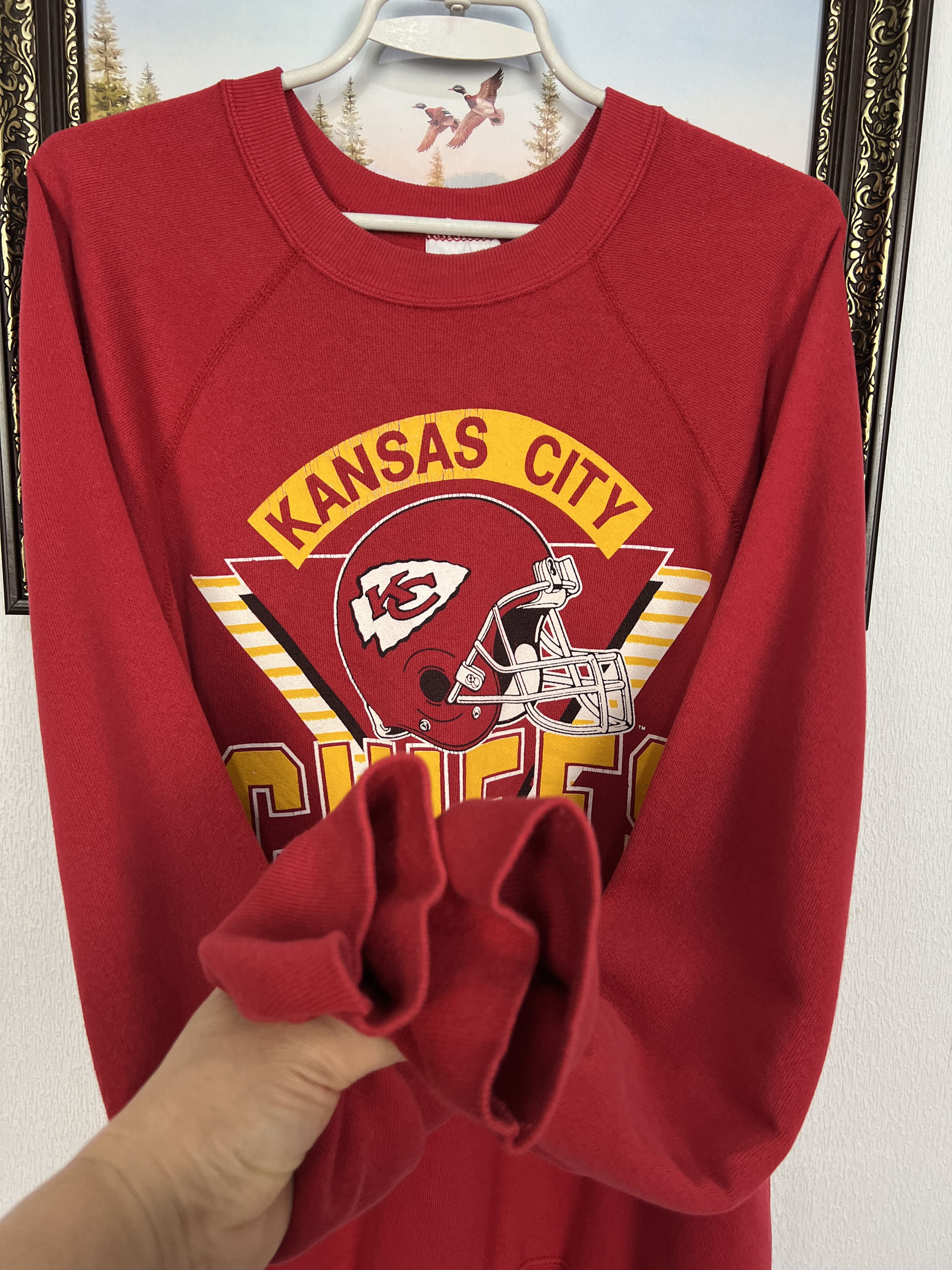 Tultex Vintage 90's Kansas City Chiefs Sweatshirt Crewneck NFL Rare Size US XL / EU 56 / 4 - 4 Thumbnail