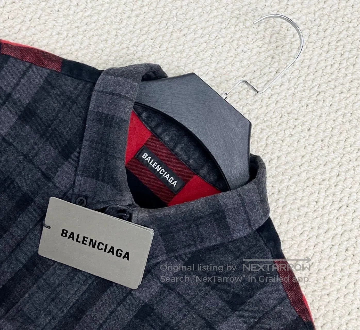 Other Balenciaga Check Flannel Logo Shirt Jacket. Size US M / EU 48-50 / 2 - 3 Thumbnail