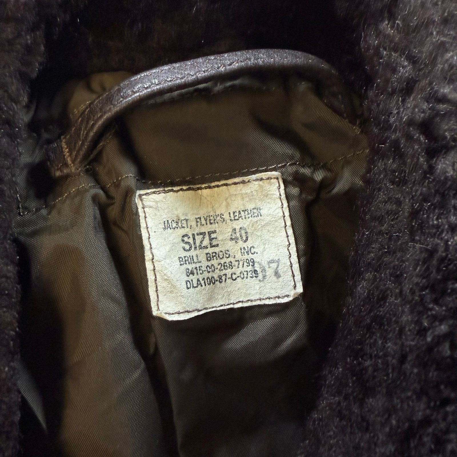 Other Jacket Flyer Leather Brill Bros Inc. Brown/Brown Size 40 Size US XXS / EU 40 - 12 Thumbnail