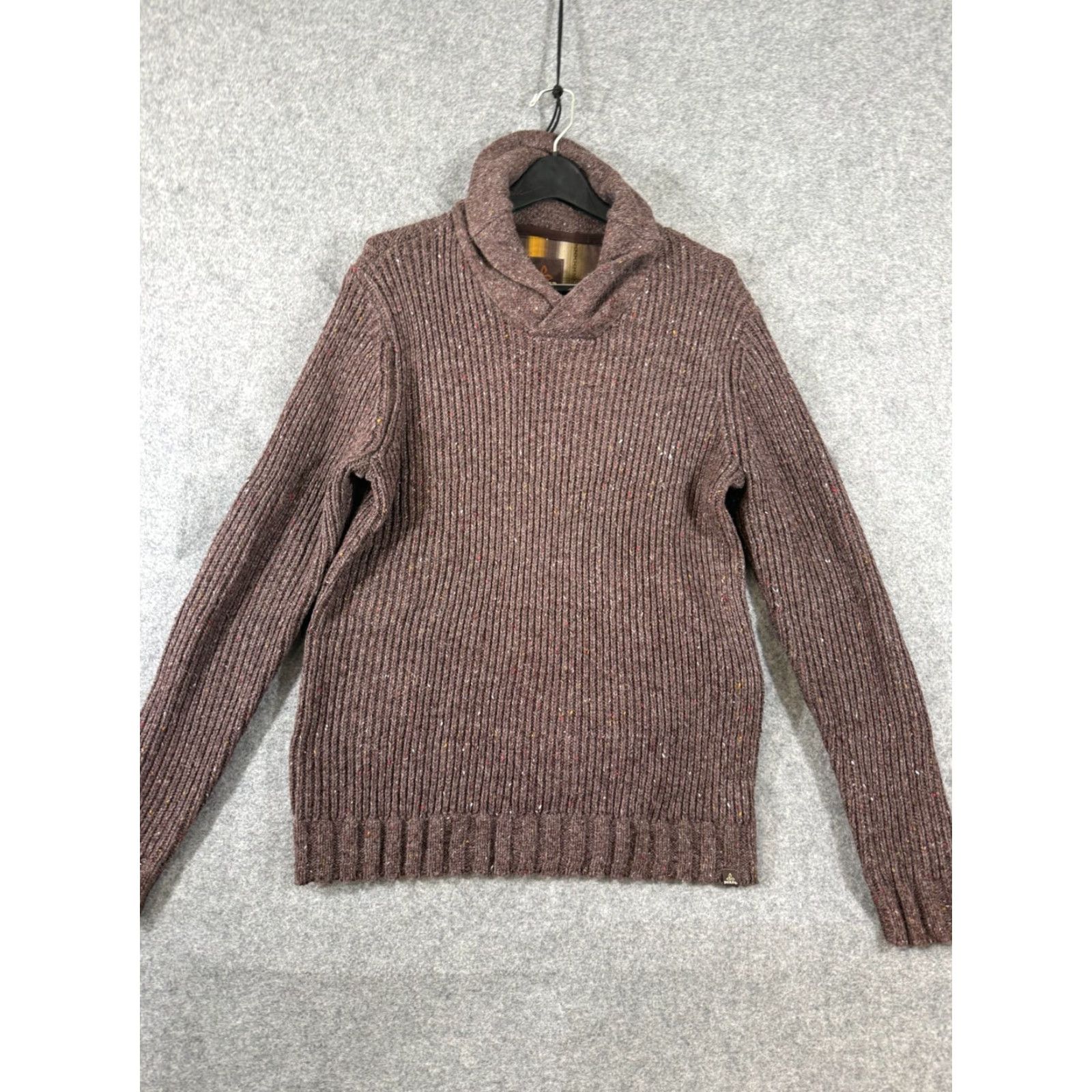 Prana Prana Sweater Mens L Brown Knit Shawl Neck Elbow Patches Pullover Outdoor Size US L / EU 52-54 / 3 - 3 Thumbnail