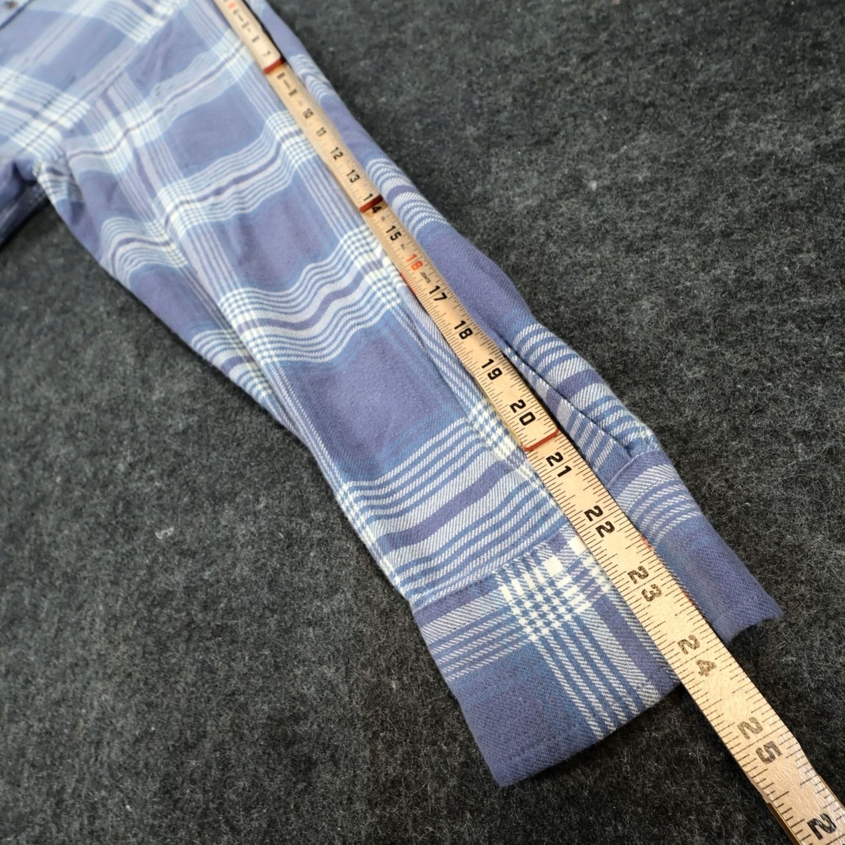 Lands' End Lands End Shirt Mens Large Blue Plaid Cotton Long Sleeve Button Down Size US L / EU 52-54 / 3 - 4 Thumbnail
