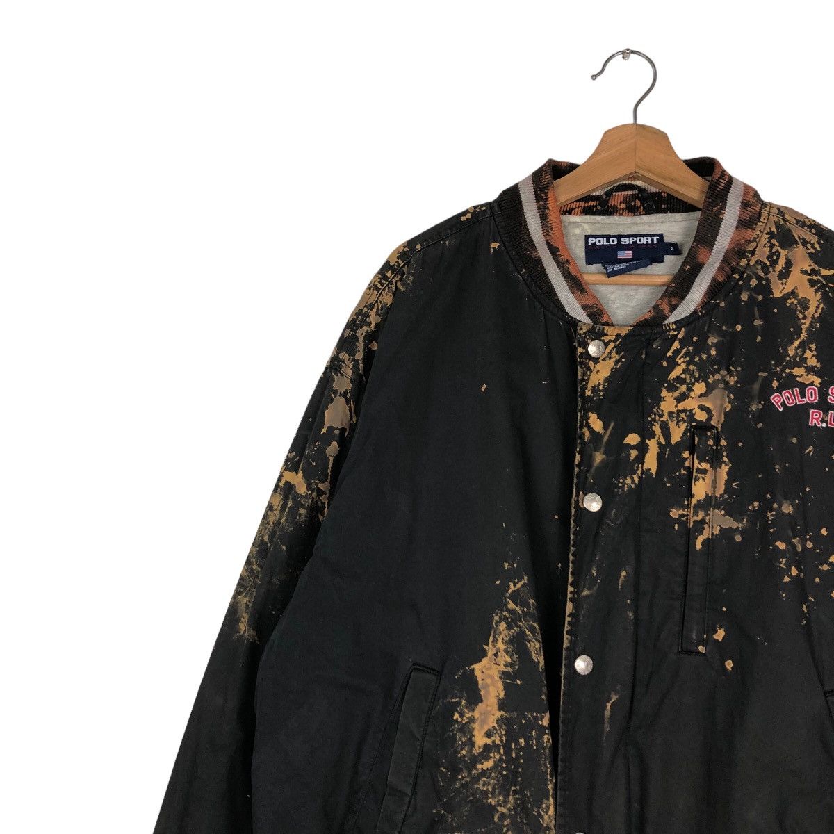 Japanese Brand 🔥Vintage Bomber Jacket Polo Sport Ralph Lauren Acid Wash Size US L / EU 52-54 / 3 - 6 Thumbnail