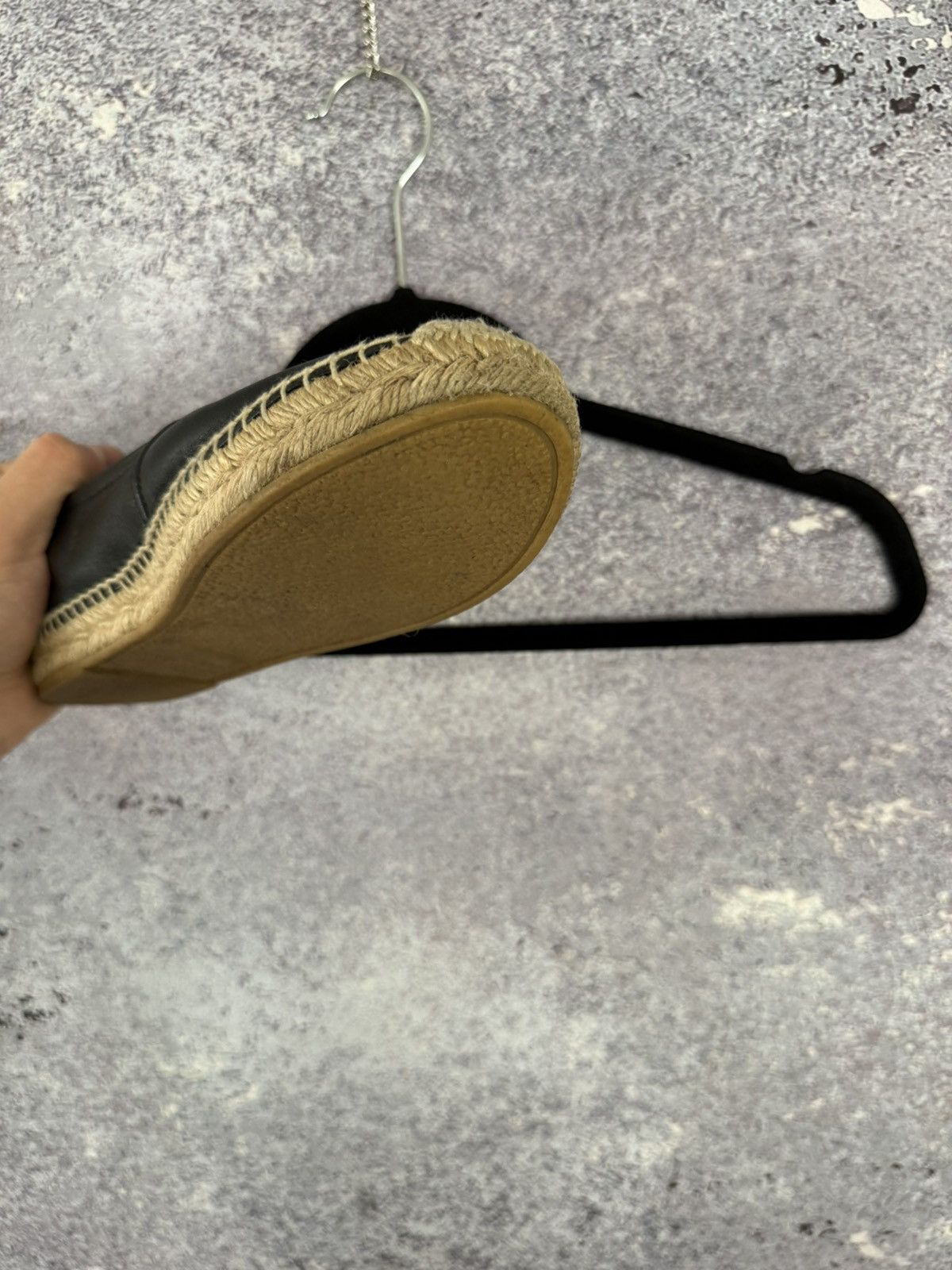 Saint Laurent Paris × Yves Saint Laurent YSL Black Monogram Espadrille 37 size women’s Size US 7 / IT 37 - 18 Thumbnail