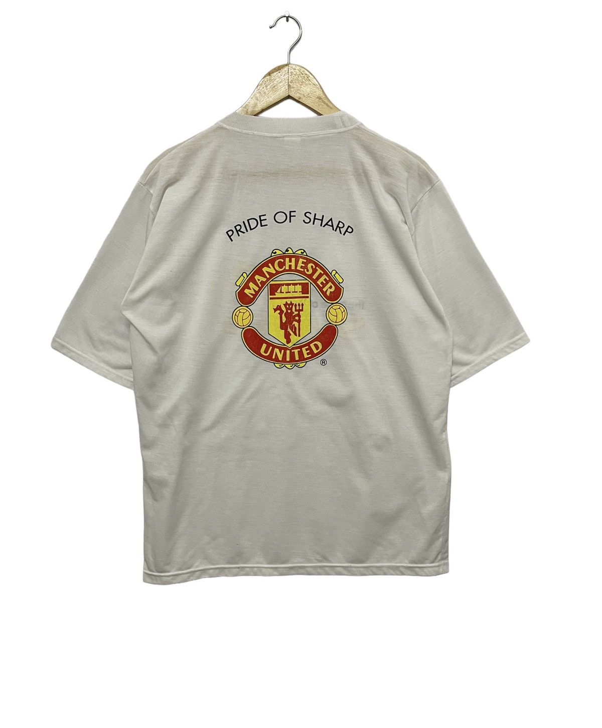 Vintage Vintage Pride Of Sharp Manchester United T-shirt White Size US L / EU 52-54 / 3 - 2 Thumbnail