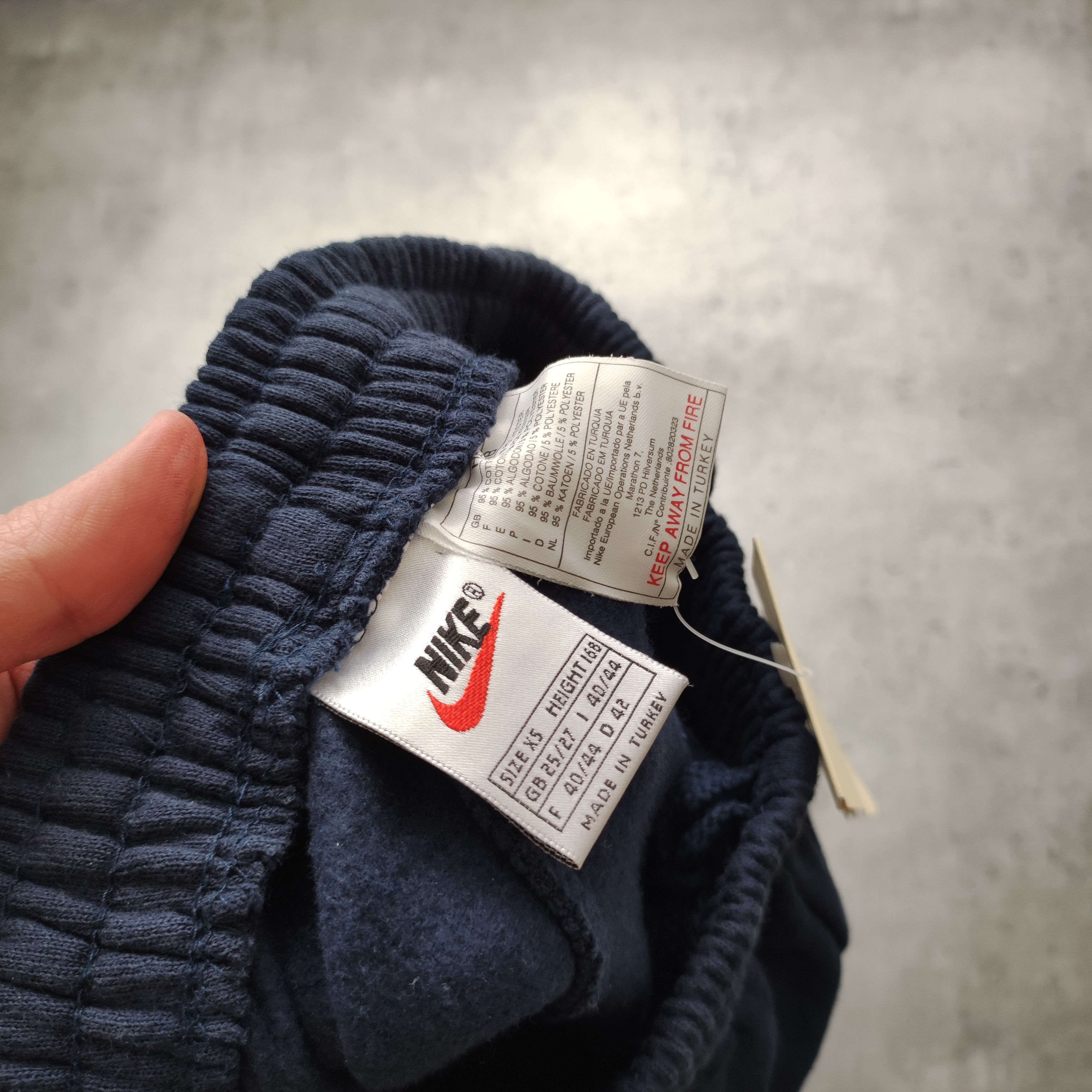 Nike × Vintage RARE Vintage 90s New With TAG Nike Navy Sweatpants Size US 30 / EU 46 - 8 Thumbnail