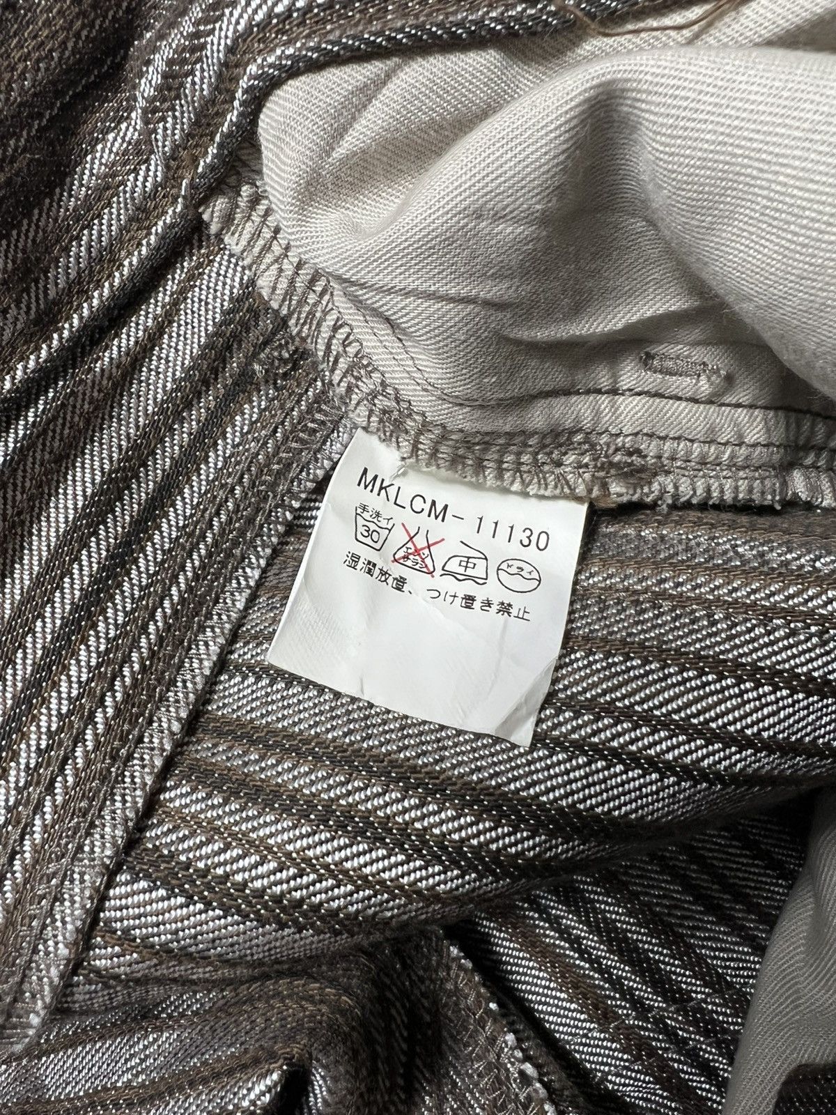 Japanese Brand Michel Klein Homme Paris Japanese Brand Stripe Pants Size US 30 / EU 46 - 8 Thumbnail