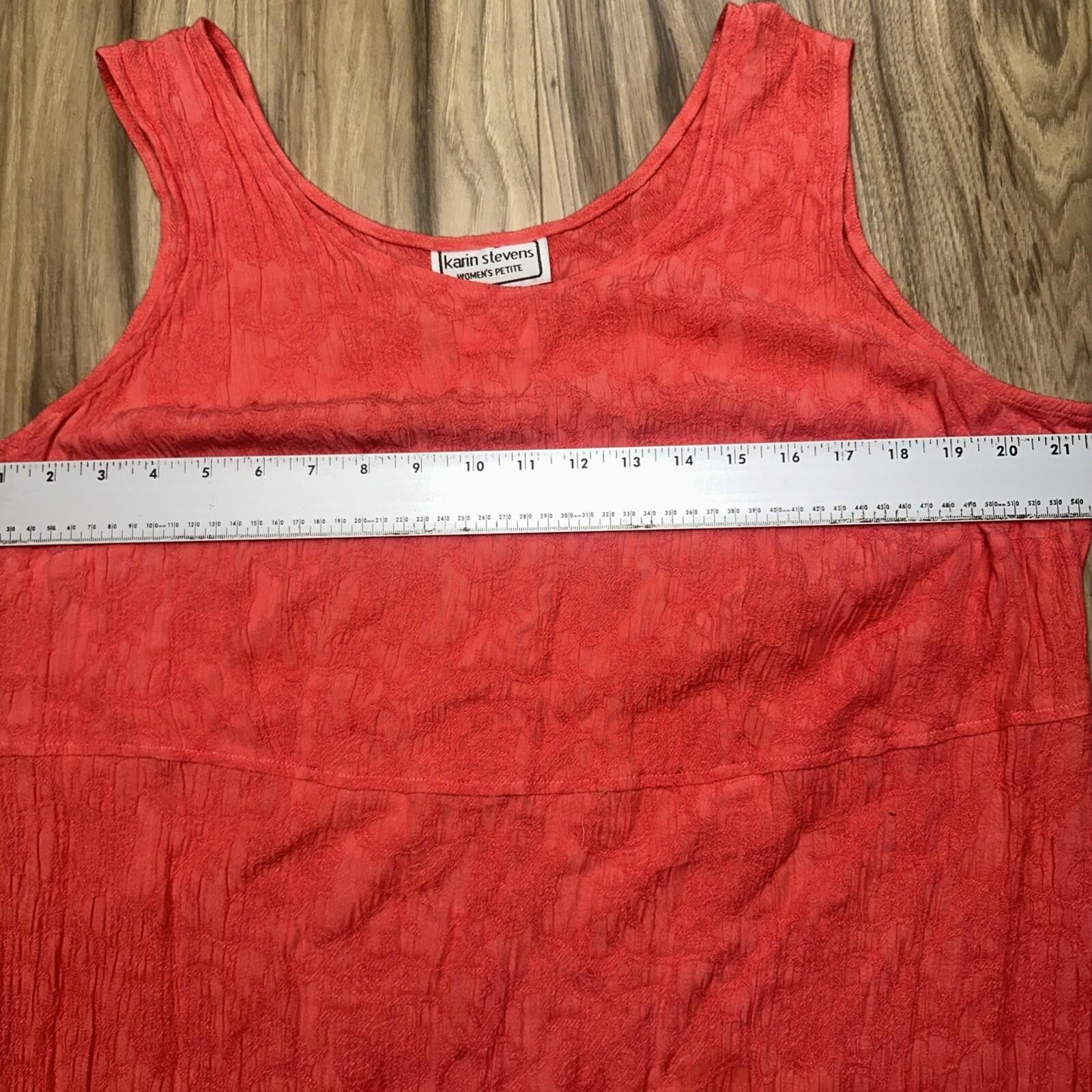 Other Karin Steven Pink Petite Sleeveless Sundress Dress 18WP Size XXL / US 16-18 / IT 52-54 - 4 Thumbnail