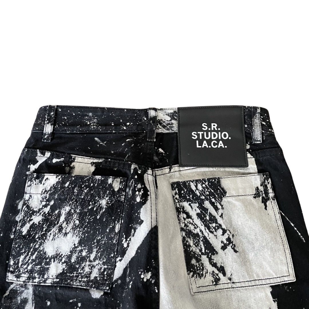 Sterling Ruby S.R. STUDIO. LA. CA. Soto Black Gray Bleach Denim Size US 28 / EU 44 - 4 Thumbnail