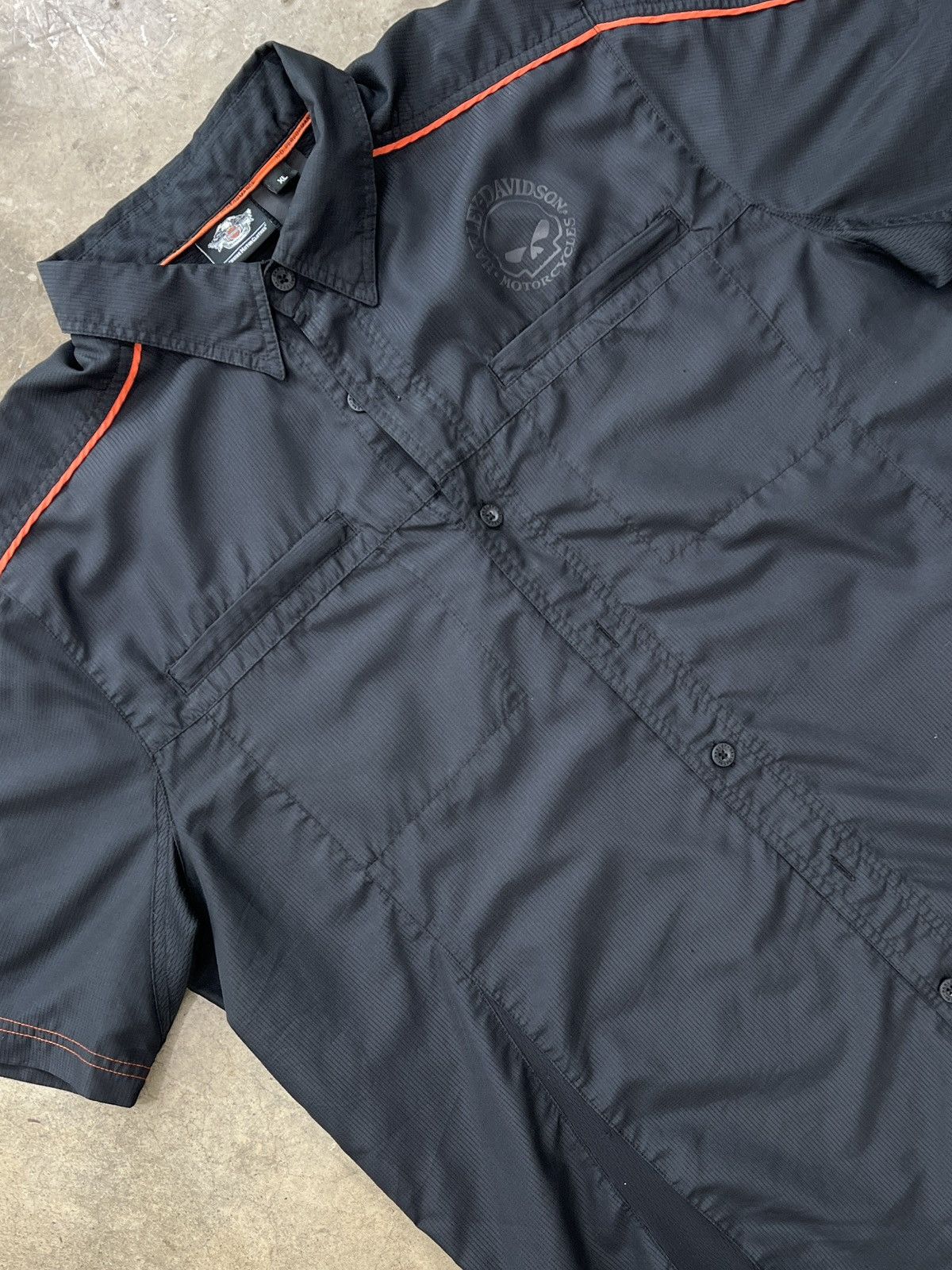 Harley Davidson × Vintage Harley Davidson Button-Up Double Pocket Shirt XL Size US XL / EU 56 / 4 - 1 Thumbnail
