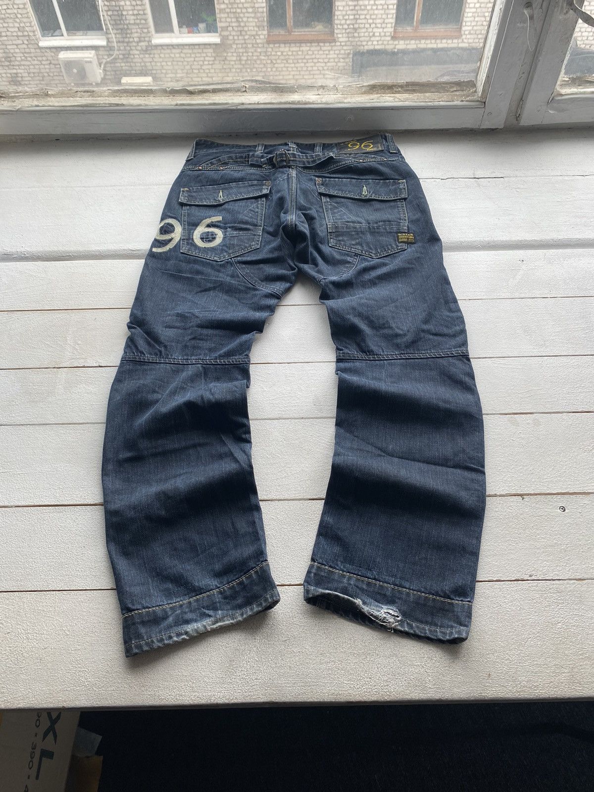 G-Star × Vintage 🔥PUNK G STAR OPIUM STRAIGHT 96 BLUE MENS JEANS Y2k BIKER Size US 34 / EU 50 - 1 Thumbnail