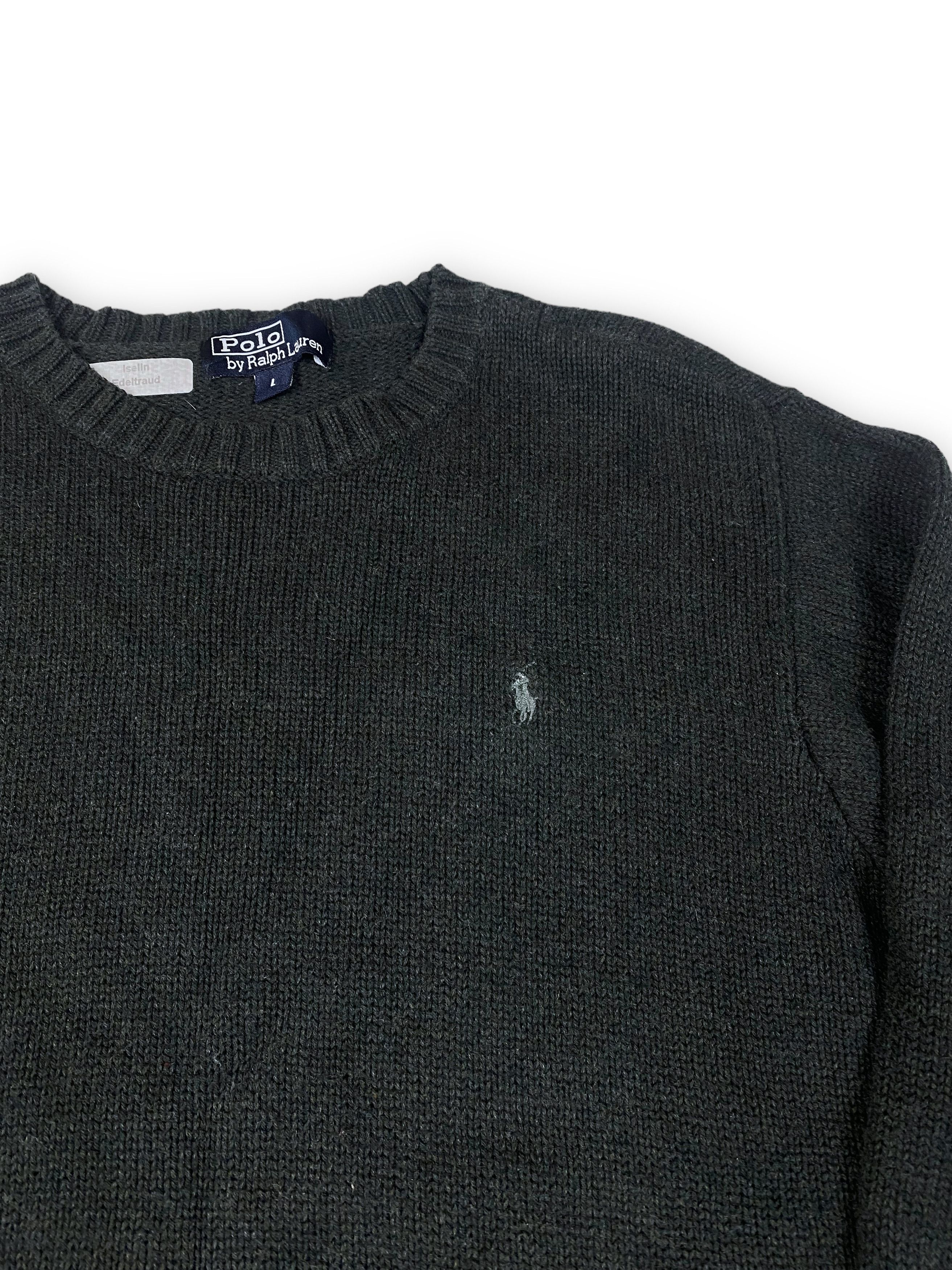 Polo Ralph Lauren Vintage POLO RALPH LAUREN Grey Graphite Thick Sweater M592 Size US S / EU 44-46 / 1 - 4 Thumbnail