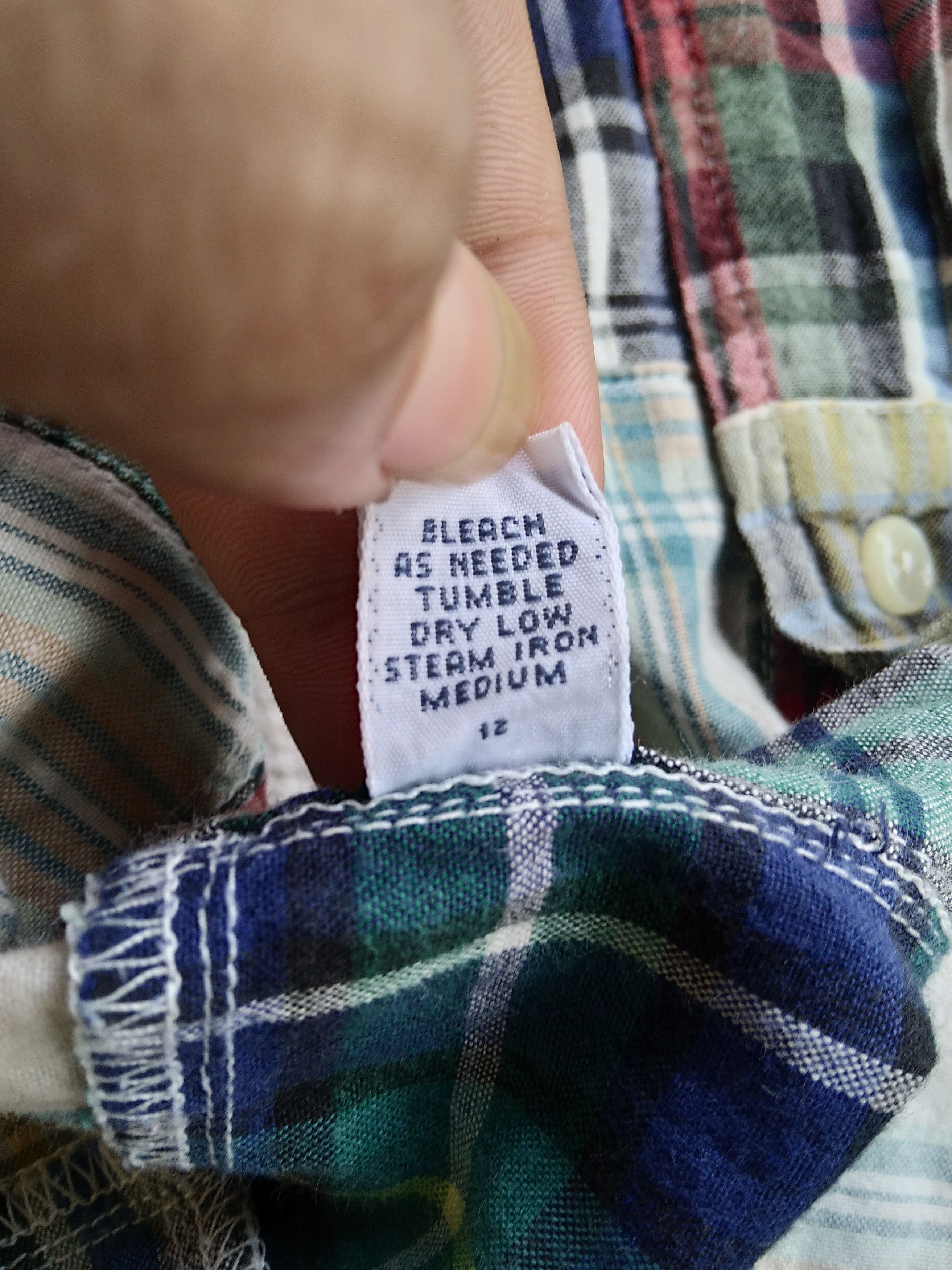 If Six Was Nine × Kapital × RRL Ralph Lauren VTG 90s Polo Ralph Lauren Plaid Flannel Pacthwork Shirt Size US S / EU 44-46 / 1 - 8 Thumbnail