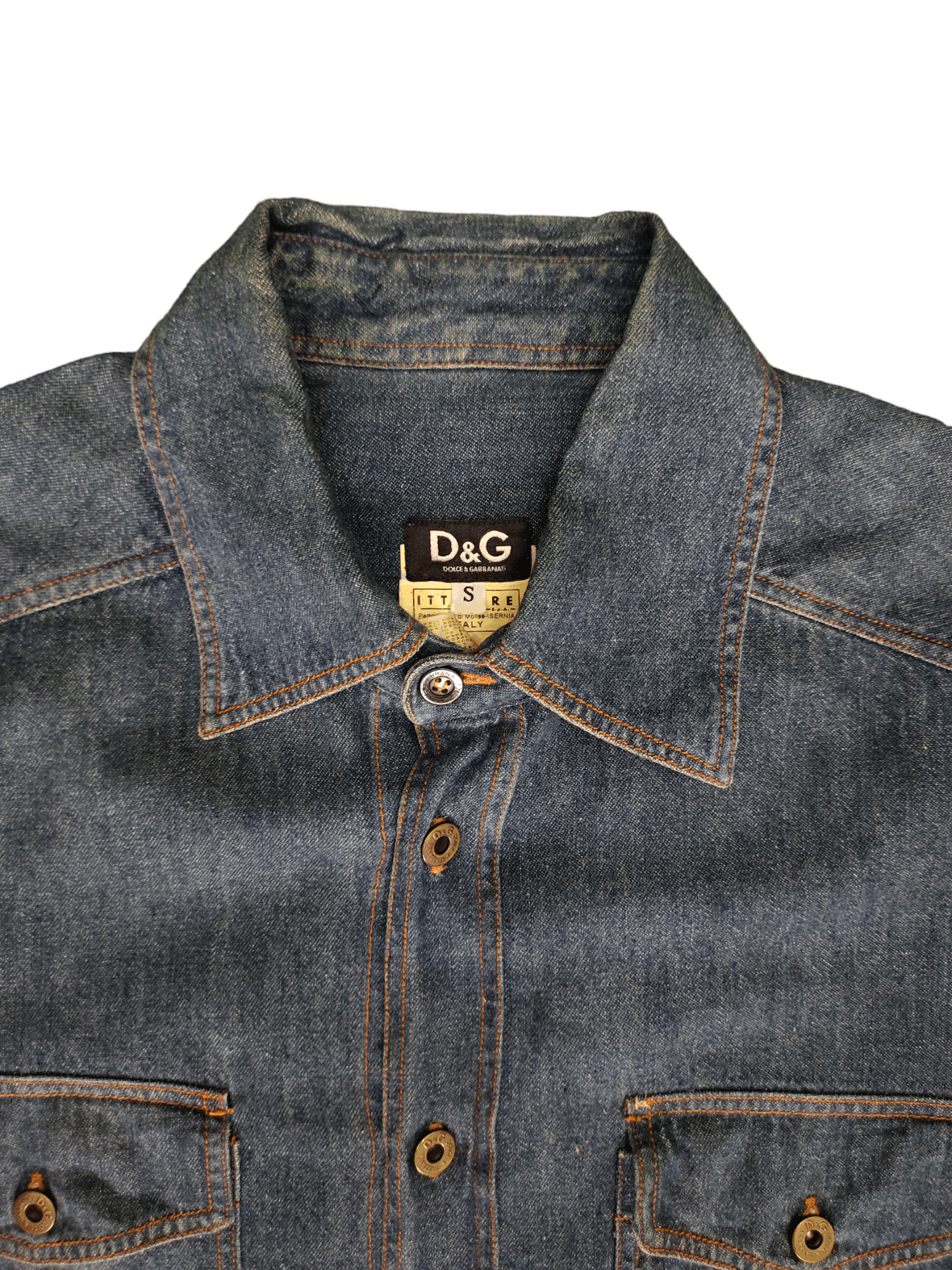 Dolce & Gabbana Dolce & Gabbana Double Pocket Denim Shirt Japan Edition Size US S / EU 44-46 / 1 - 3 Thumbnail