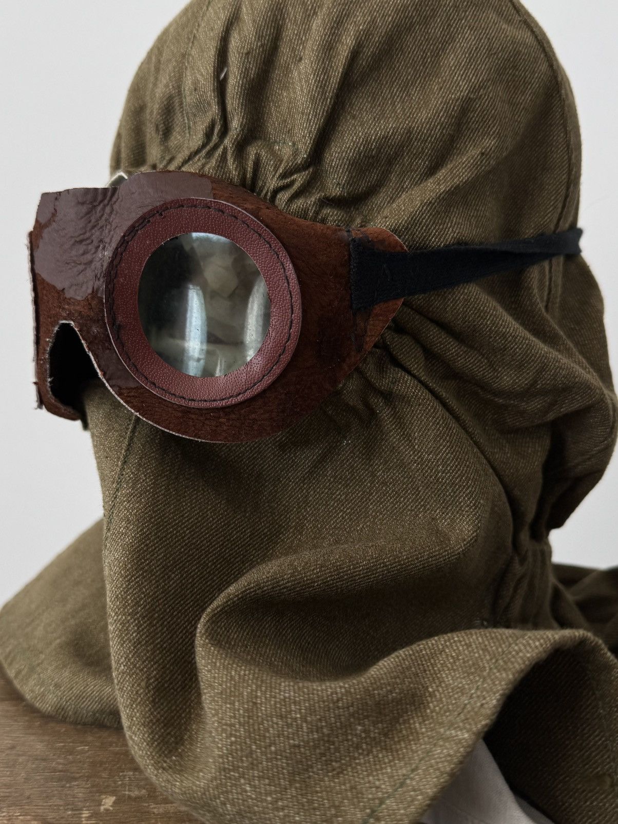 Vintage Vintage 1950s Soviet Army Balaclava With Goggles Size ONE SIZE - 5 Thumbnail