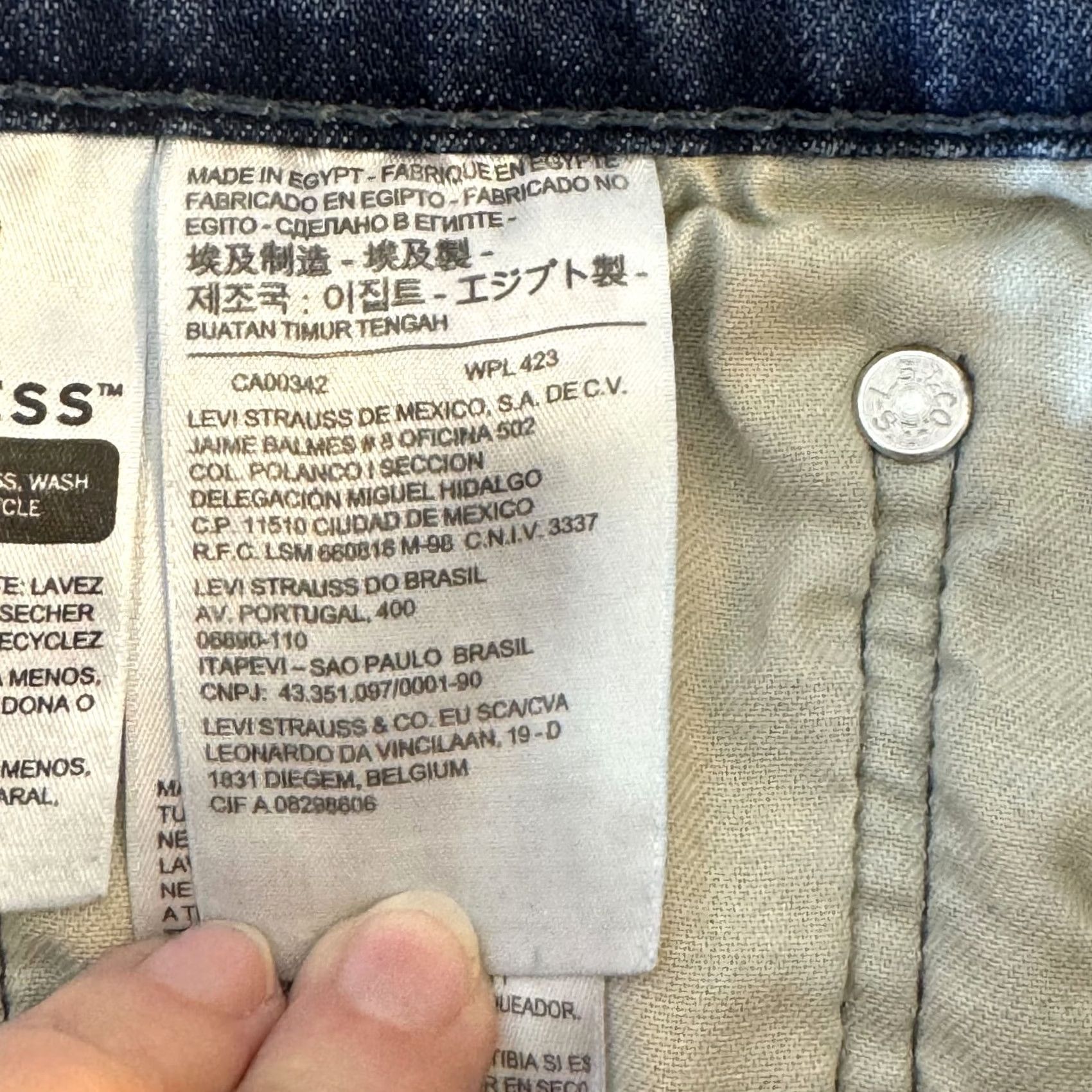Levi's Levi's 514 Jeans Men's Blue Denim Mid Rise Straight Fit 36x32 Size US 36 / EU 52 - 5 Thumbnail