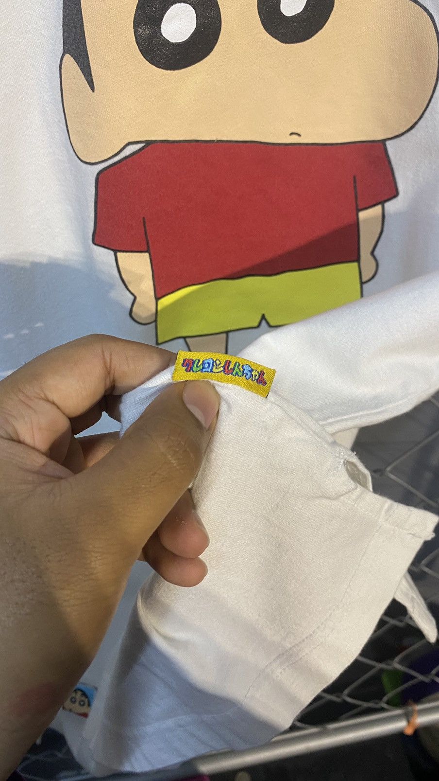 Cartoon Network × Japanese Brand × Vintage SHINCHAN MIRROR PRINT TSHIRT JAPANESE ANIME LARGE Size US L / EU 52-54 / 3 - 6 Thumbnail