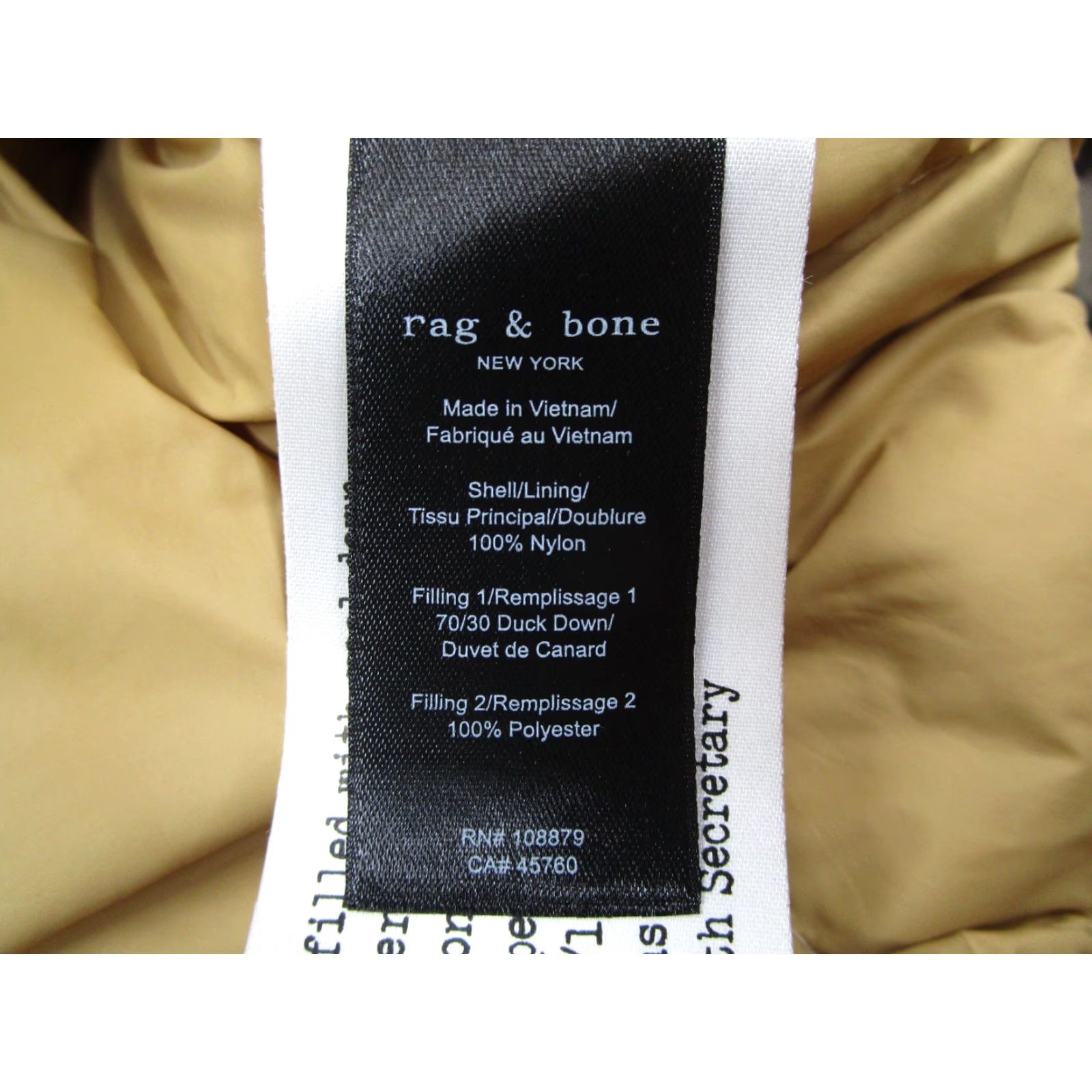 Rag & Bone VINTAGE Rag & Bone Men's XL Puffer Jacket Camouflage Insulated Down Full Zip Nylon Outdoor Winter Fall Spring Men Size US XL / EU 56 / 4 - 4 Thumbnail