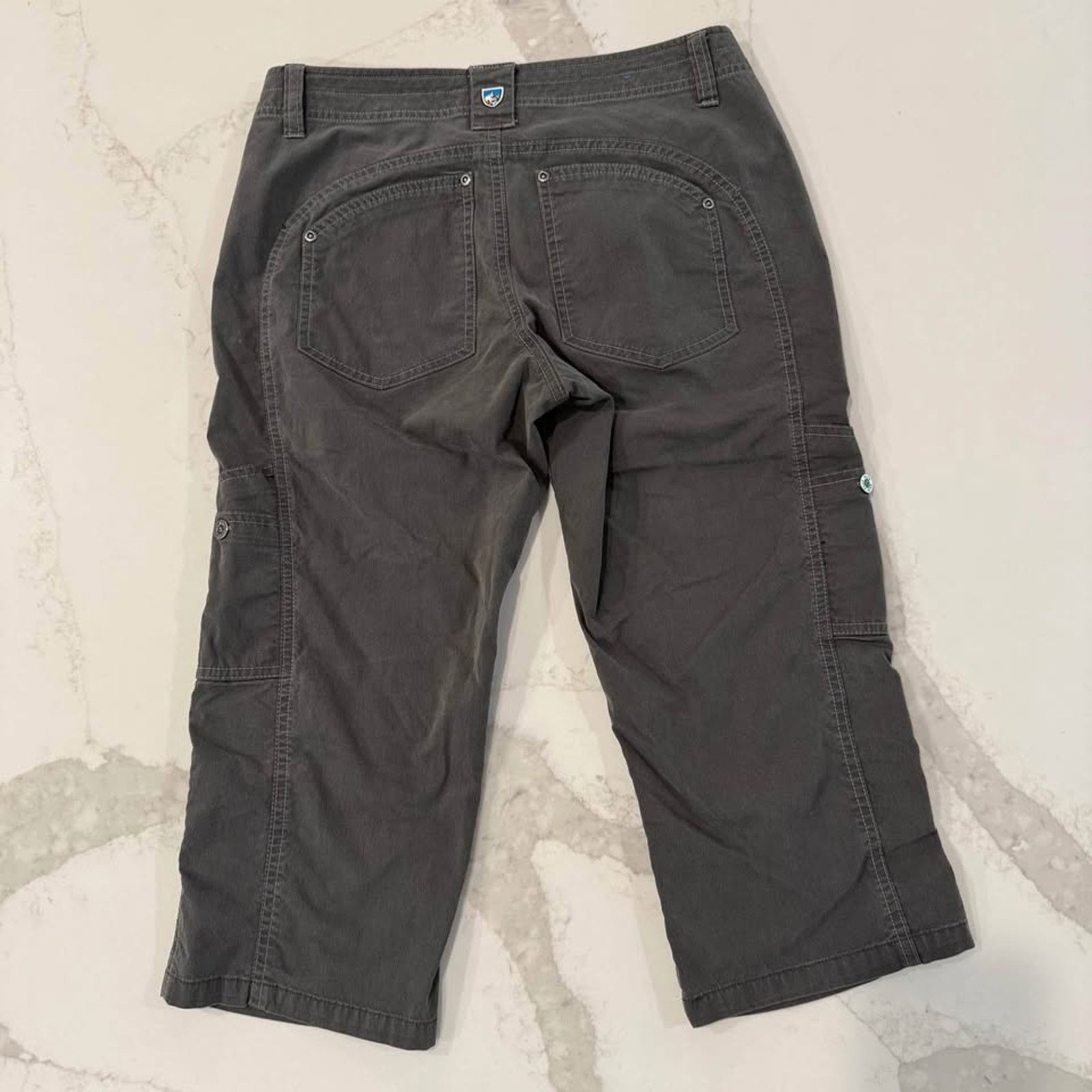 Kuhl Kuhl Free Range Cargo Capri Utility Pants Women's 4 Gray Size 27" / US 4 / IT 40 - 6 Thumbnail