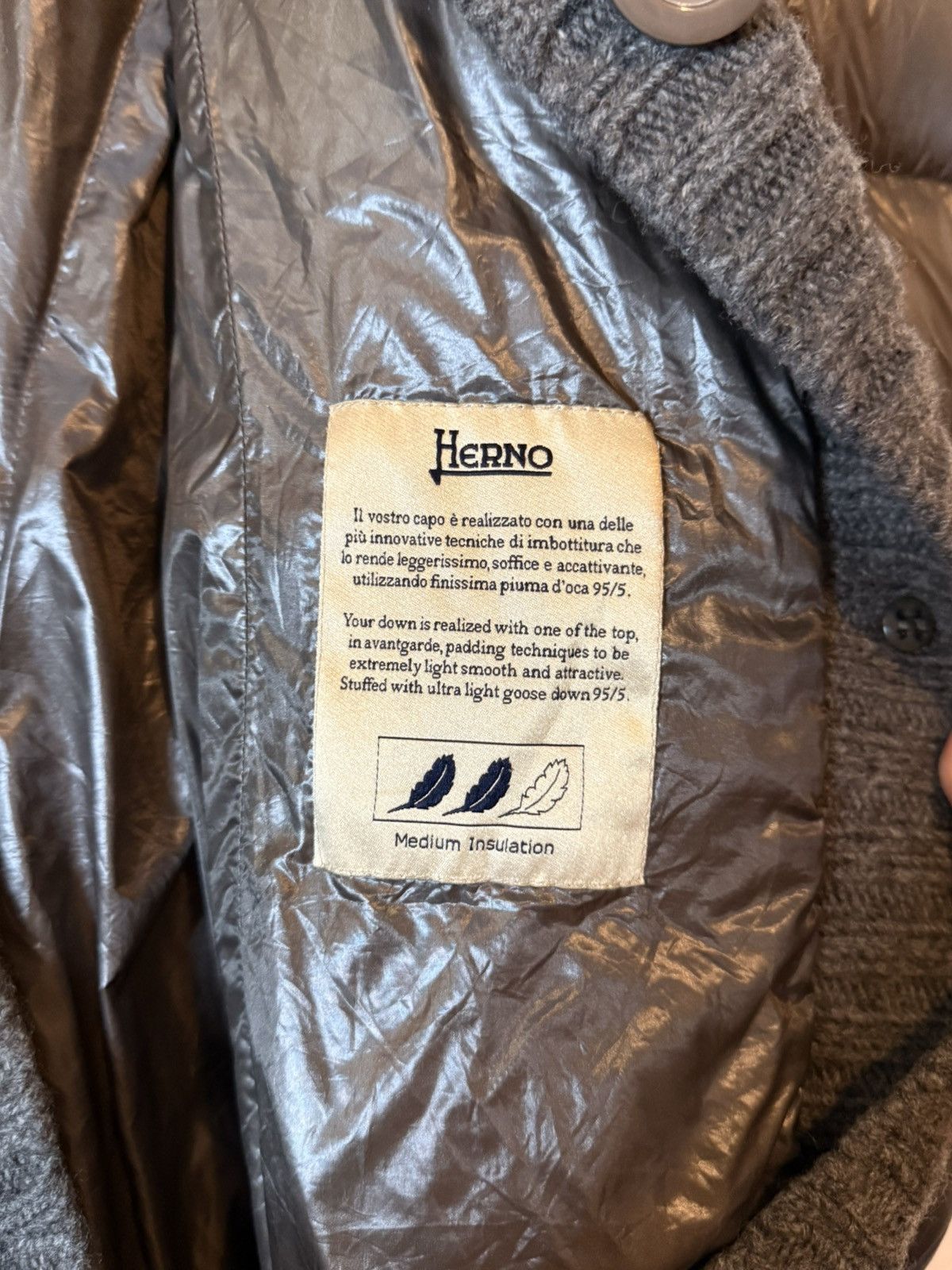 Herno Herno Oversized Down Knit Lightweight Women’s Winter Coat Size M / US 6-8 / IT 42-44 - 5 Thumbnail