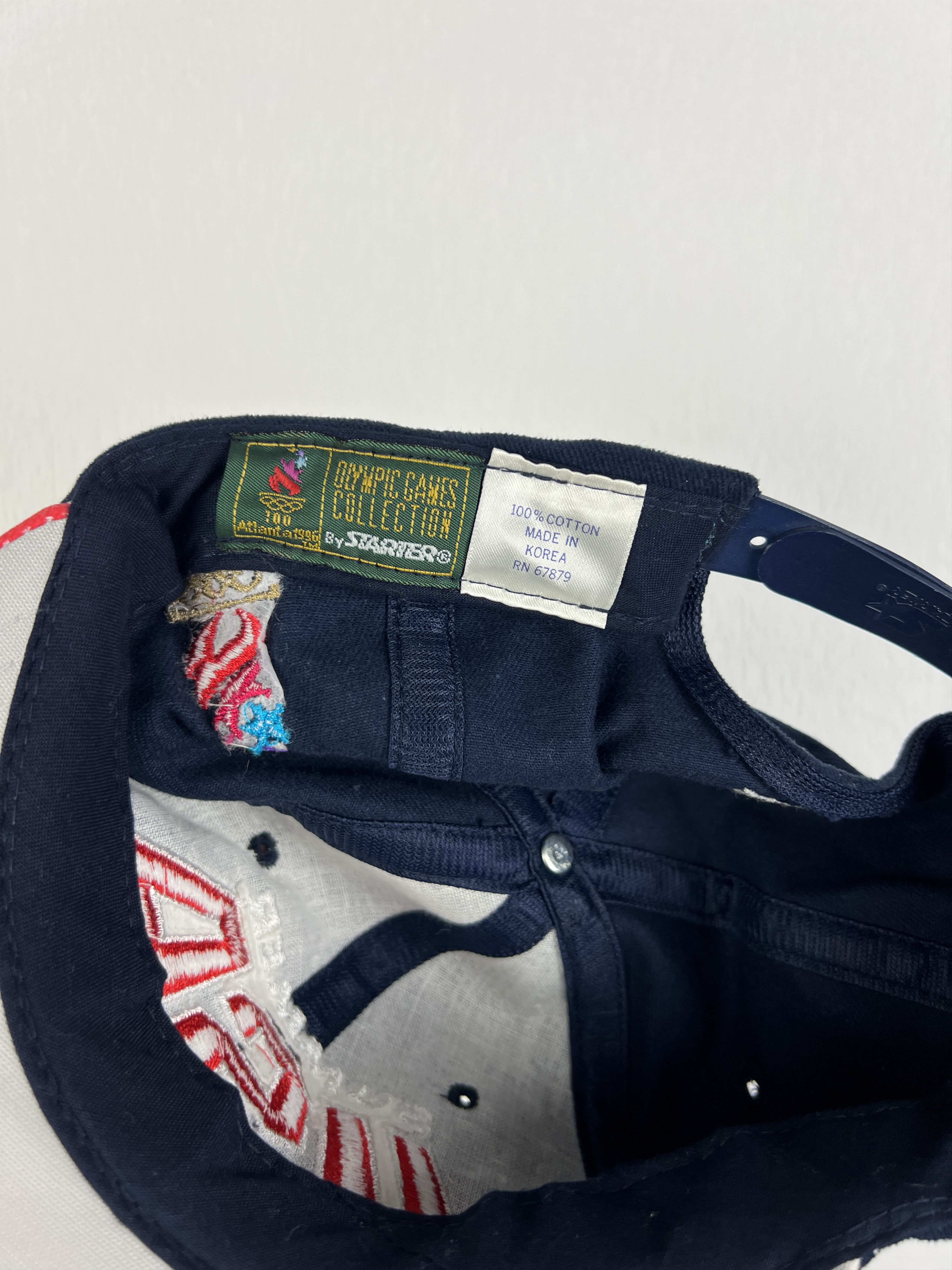 Starter Vintage 90s USA Olympics Atlanta Cap Trucker Snapback Hat Size ONE SIZE - 9 Thumbnail