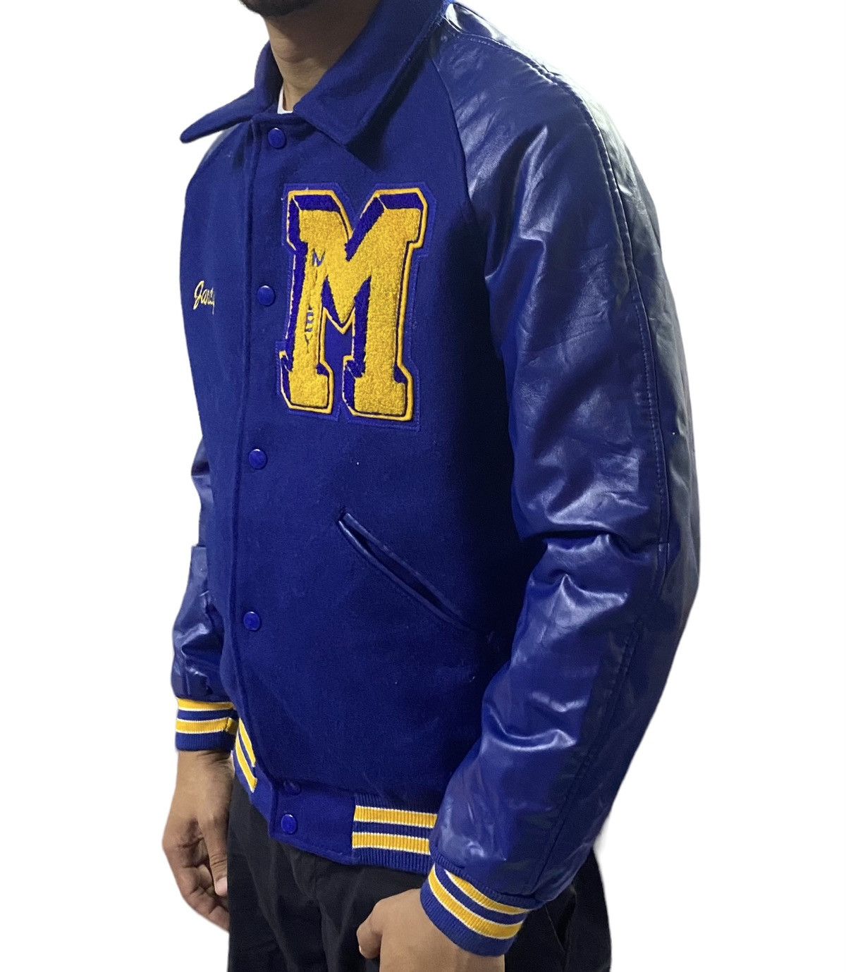 Vintage Vintage J.Faudoa Wool Varsity Jacket Size US S / EU 44-46 / 1 - 4 Thumbnail