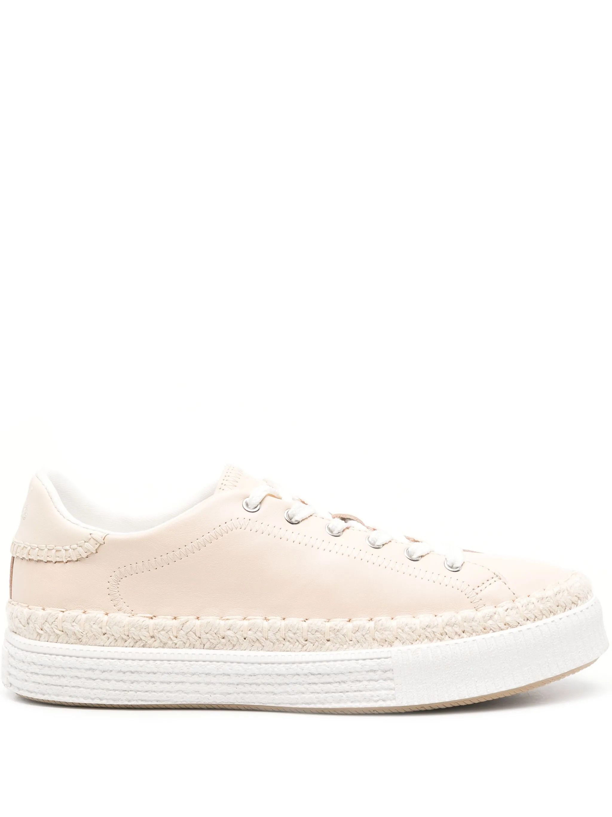 Chloe o1loc1c0325 CHC24 Telma Low-Top Sneakers in Light Pink Size US 7 / IT 37 - 1 Thumbnail