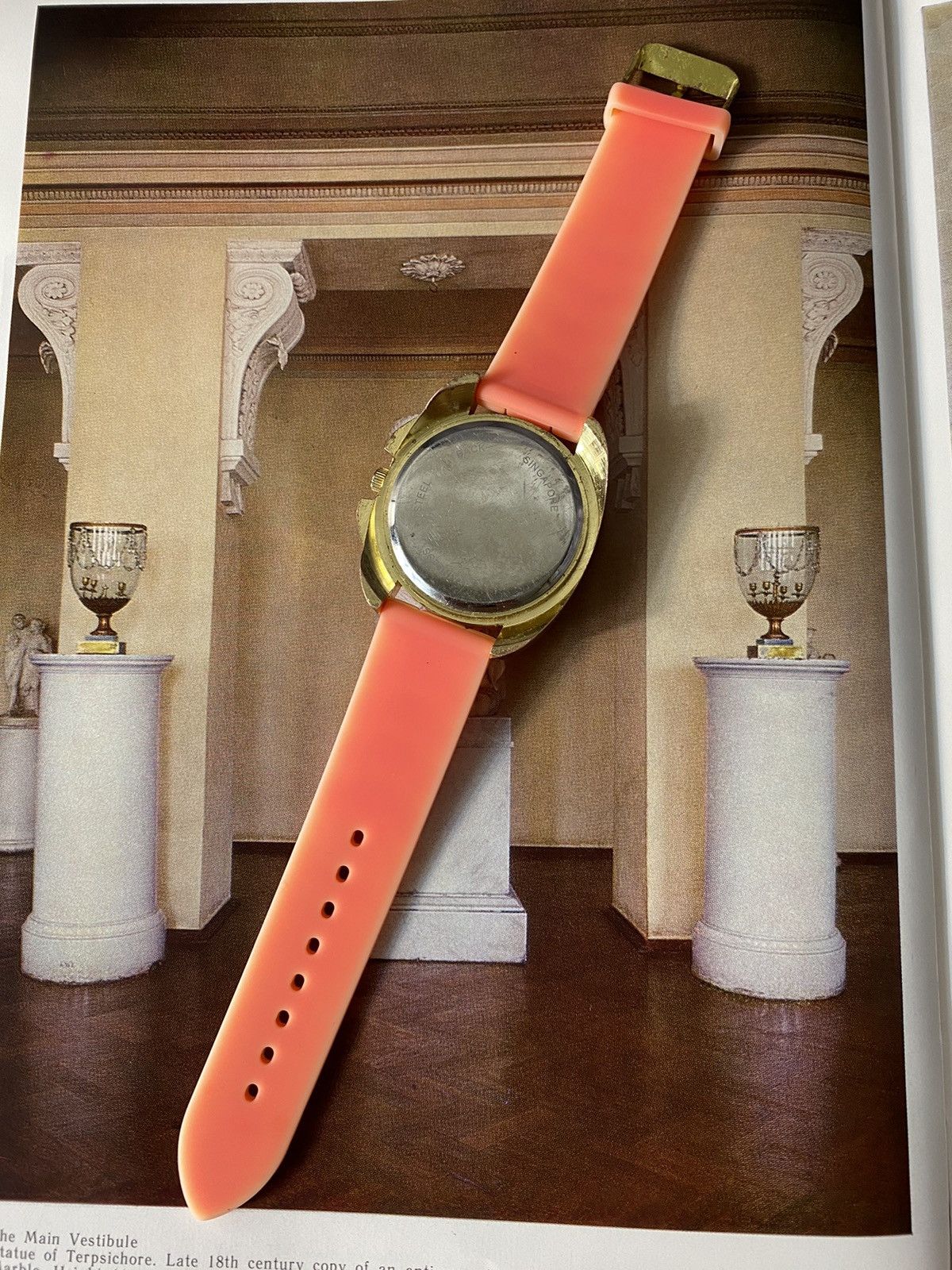 Jewelry Vintage Pink Watch with Roman Numerals Size ONE SIZE - 8 Thumbnail