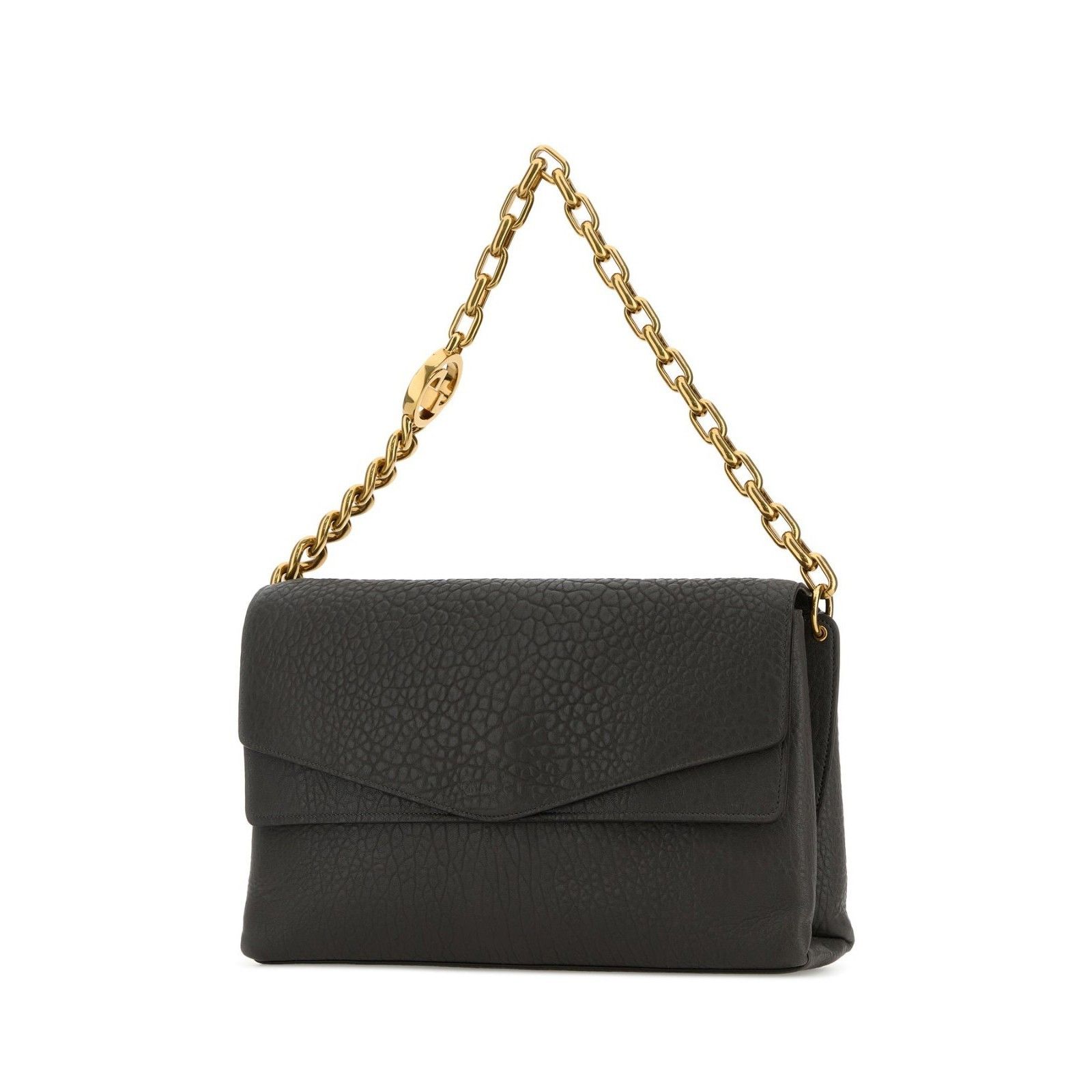 Gucci GUCCI Gray Leather With Chain Shoulder Bag New & Authentic Size ONE SIZE - 2 Thumbnail