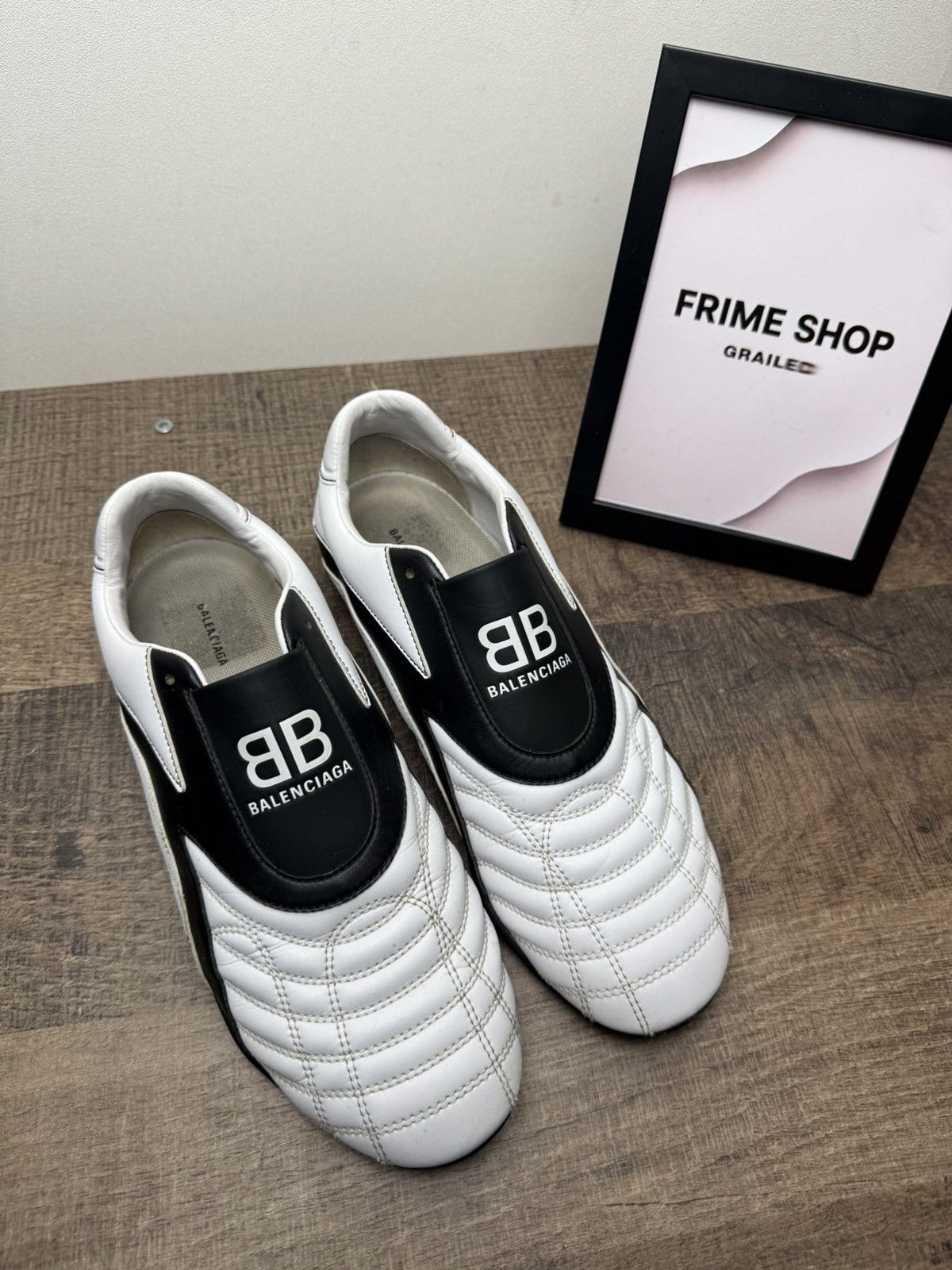 Balenciaga Zen Low Top White Sneakers Shoes Men Size 44 USA 11 Balenciaga Zen Sneakers - White Sneakers, Shoes - BAL313440  main image 2