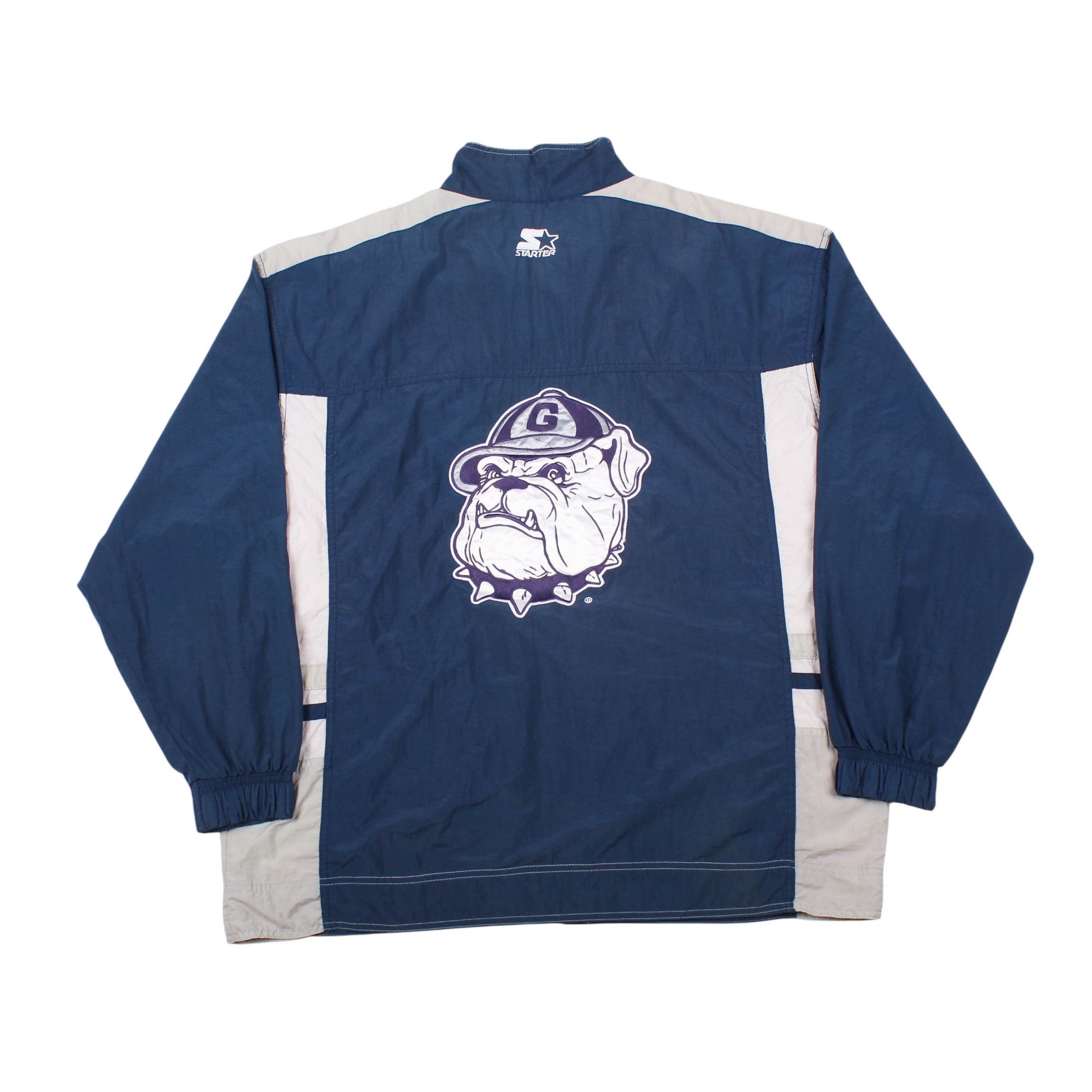 Starter Georgetown Bulldogs Jacket Starter 90s NCAA Windbreaker Size US XL / EU 56 / 4 - 1 Thumbnail