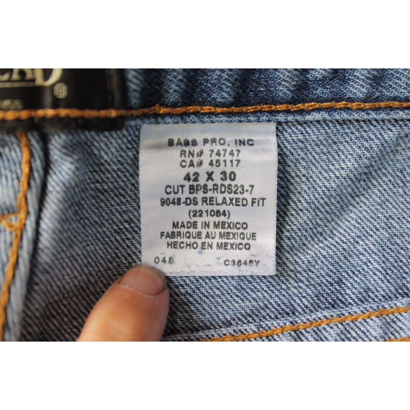 Redhead REDHEAD / BASS PRO SHOP Jeans Mens 42X30 Blue Denim Cotton Size US 42 / EU 58 - 6 Thumbnail