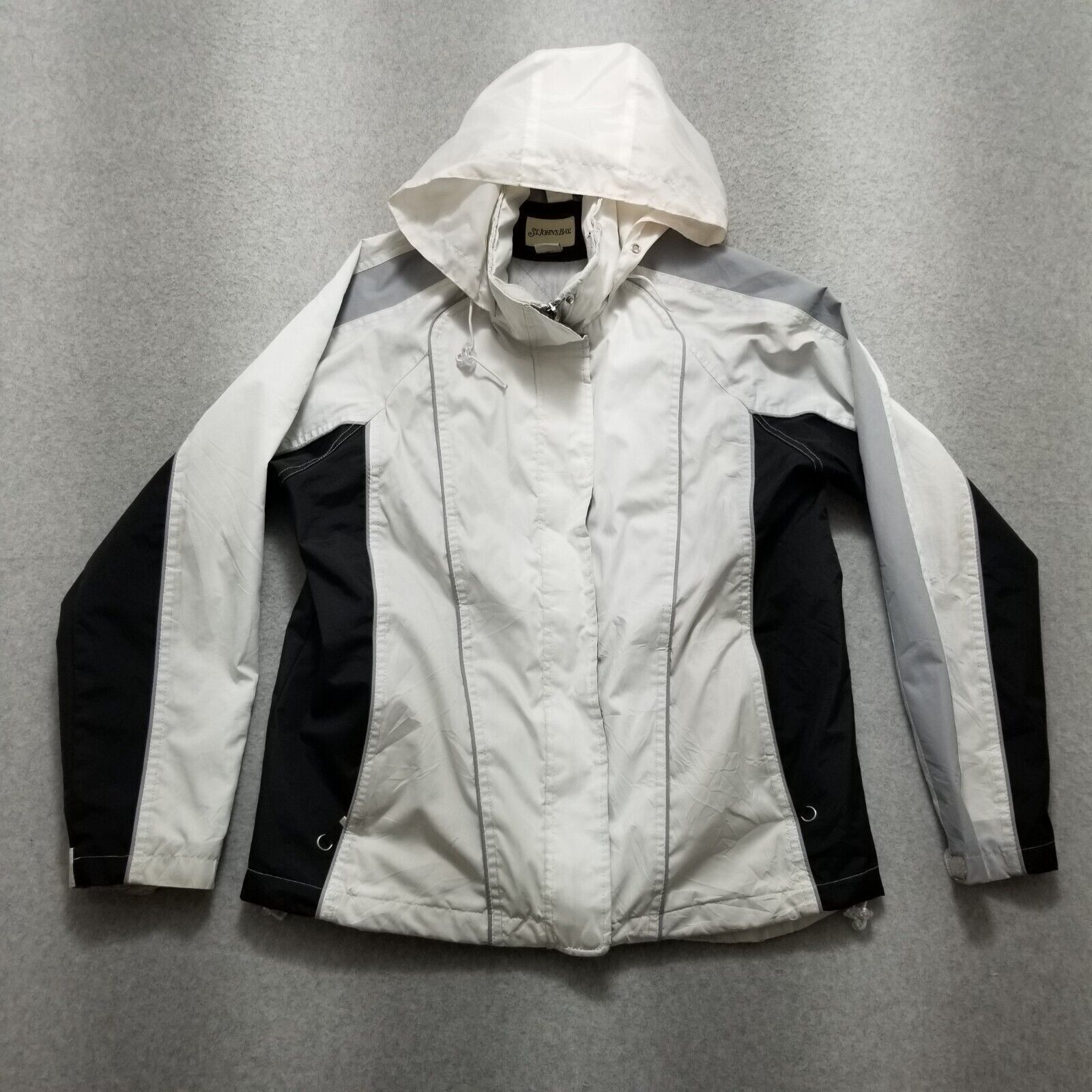 St. Johns Bay St Johns Bay Womens Jacket Small Pockets Full Zip Hooded Size S / US 4 / IT 40 - 1 Thumbnail