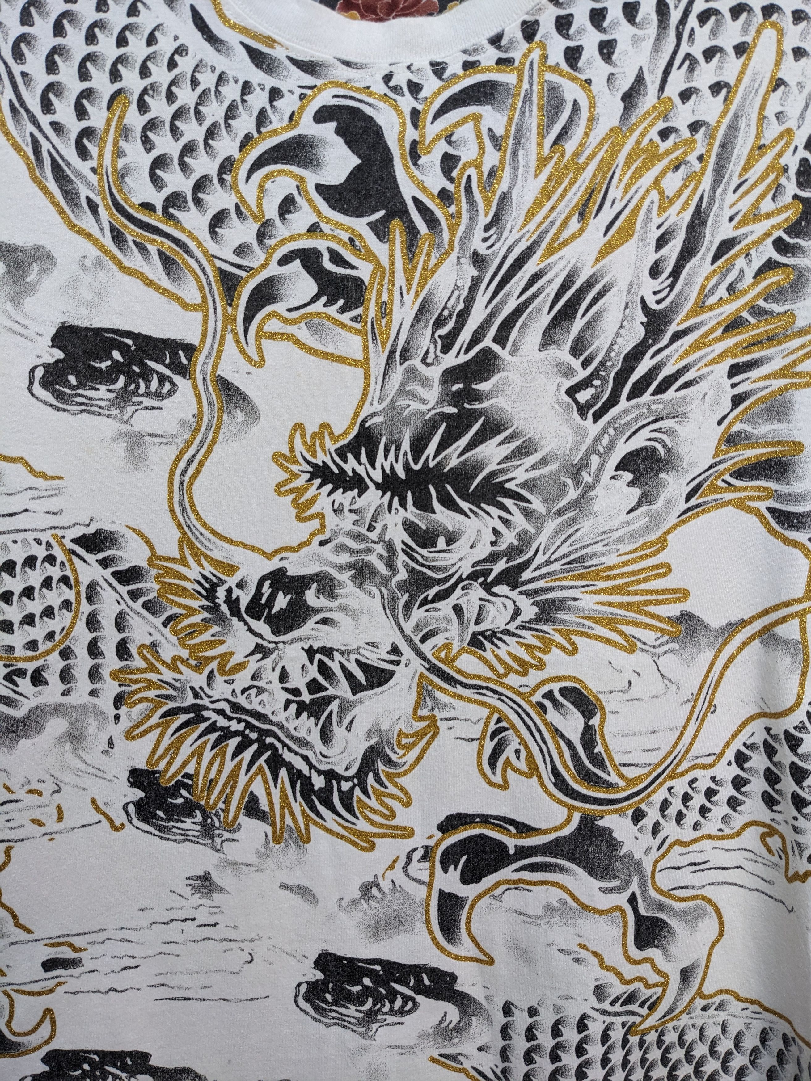 Japanese Brand Japanese Brand Sukajan Dragon Fullprint Tshirt Size US L / EU 52-54 / 3 - 4 Thumbnail