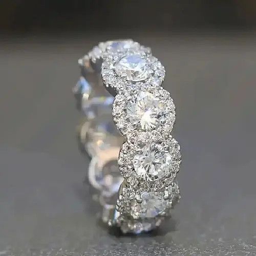 VIBE Sparkling Cubic Zirconia Ring ( Size 6 to 10 ) Size ONE SIZE - 2 Thumbnail