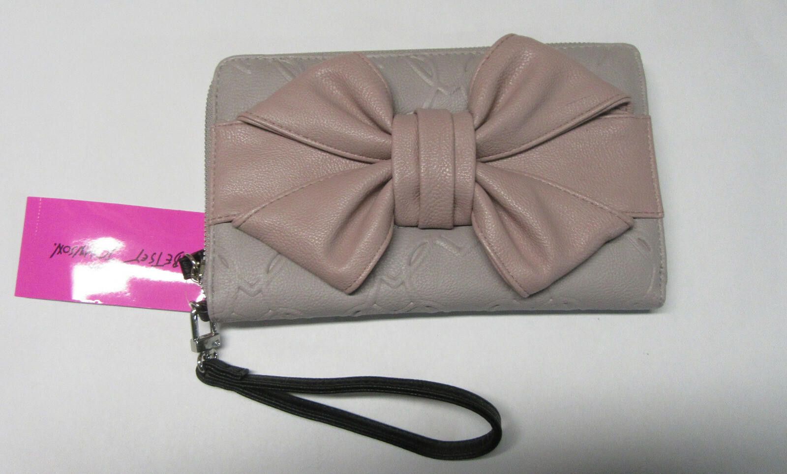 Designer Betsey Johnson Boxed Bow Wallet Grey Multi Size ONE SIZE - 3 Thumbnail