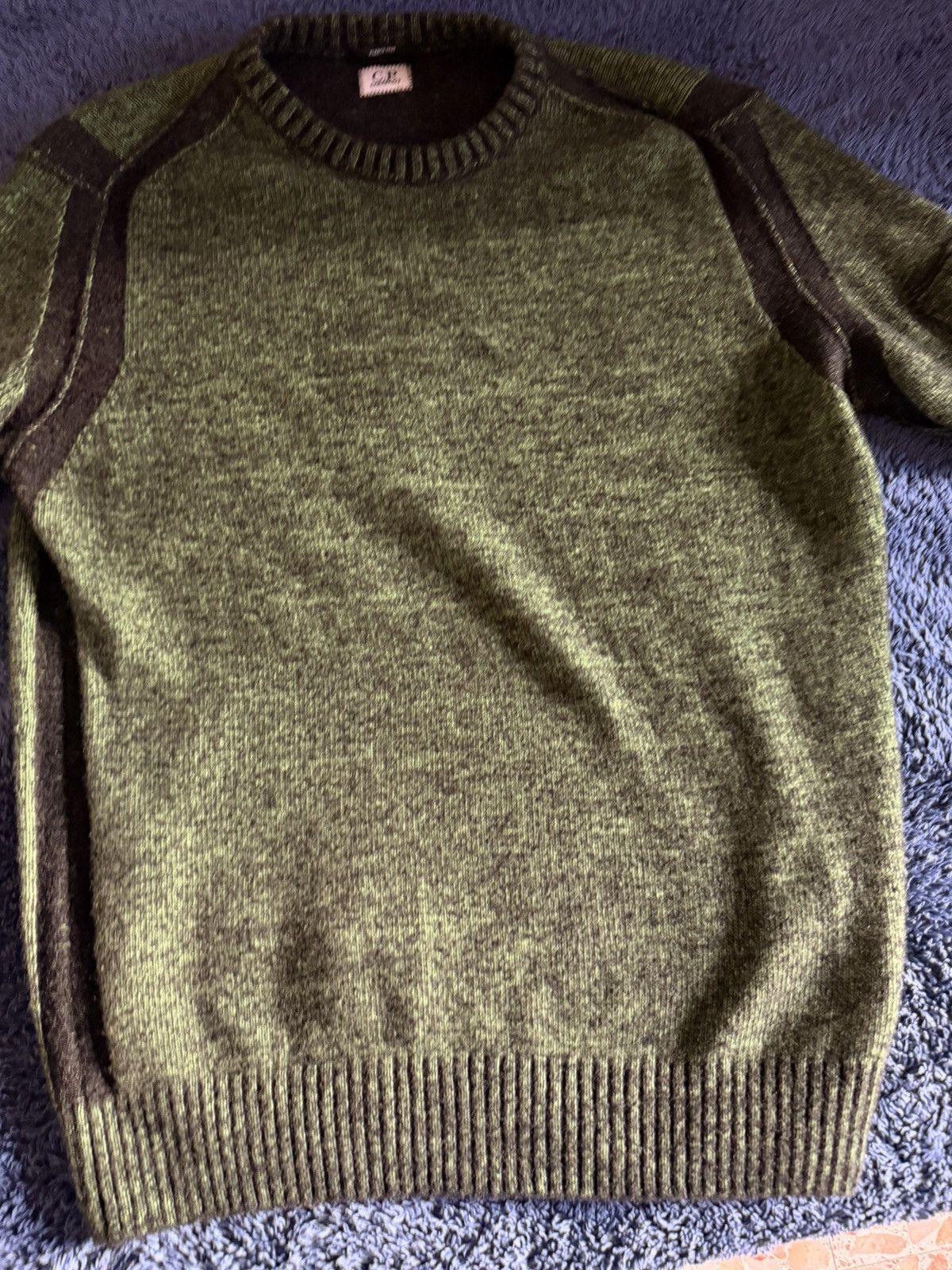 C.P. Company C.P. Company Lens Crewneck Sweater Green Camouflage Size US S / EU 44-46 / 1 - 7 Thumbnail