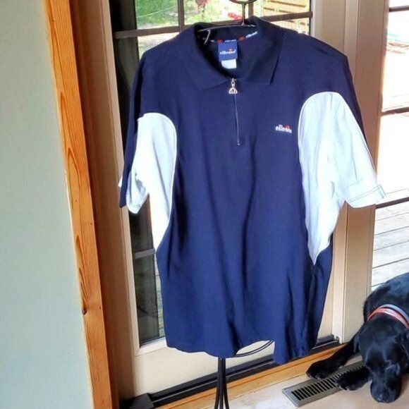Ellesse Ellesse Embroidered Embellished 1/4 Zip Short Sleeve Collare Size US L / EU 52-54 / 3 - 1 Thumbnail