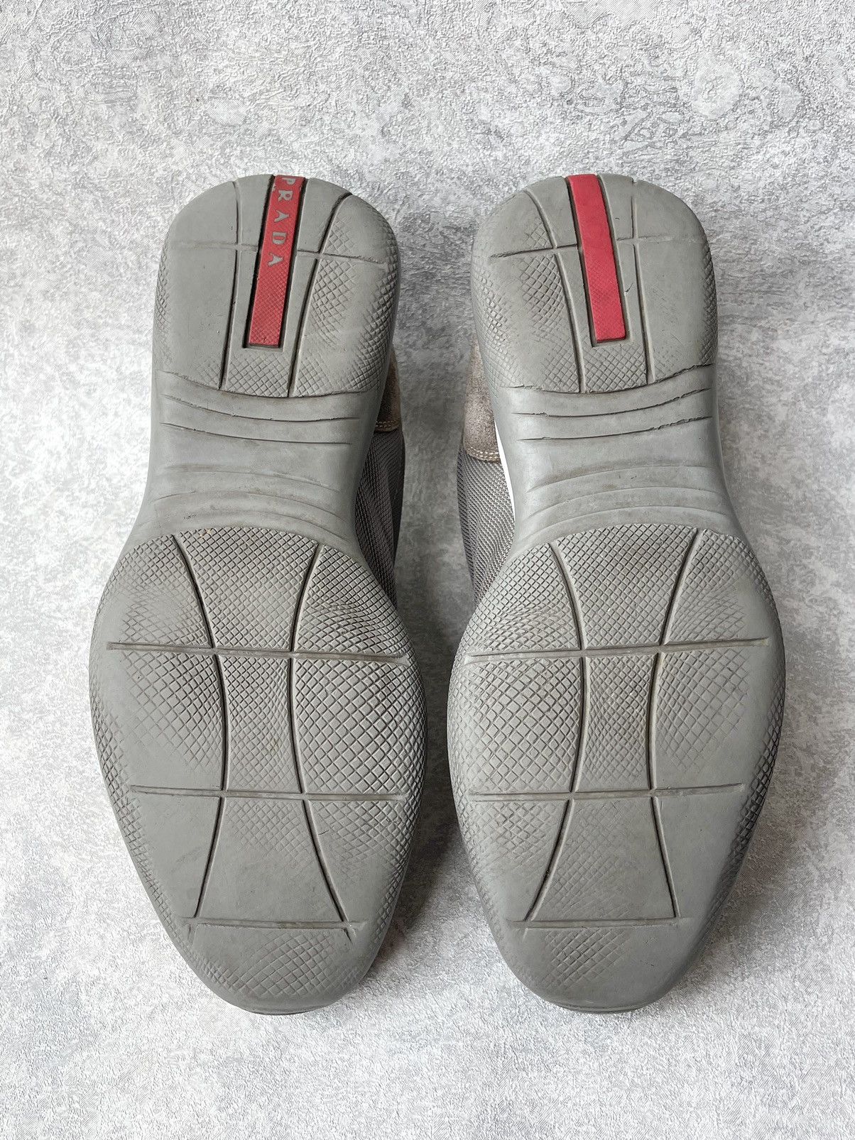 Prada VTG Prada America’s Cup Suede & Mesh Sneakers Grey Archive Size US 8.5 / EU 41-42 - 11 Thumbnail