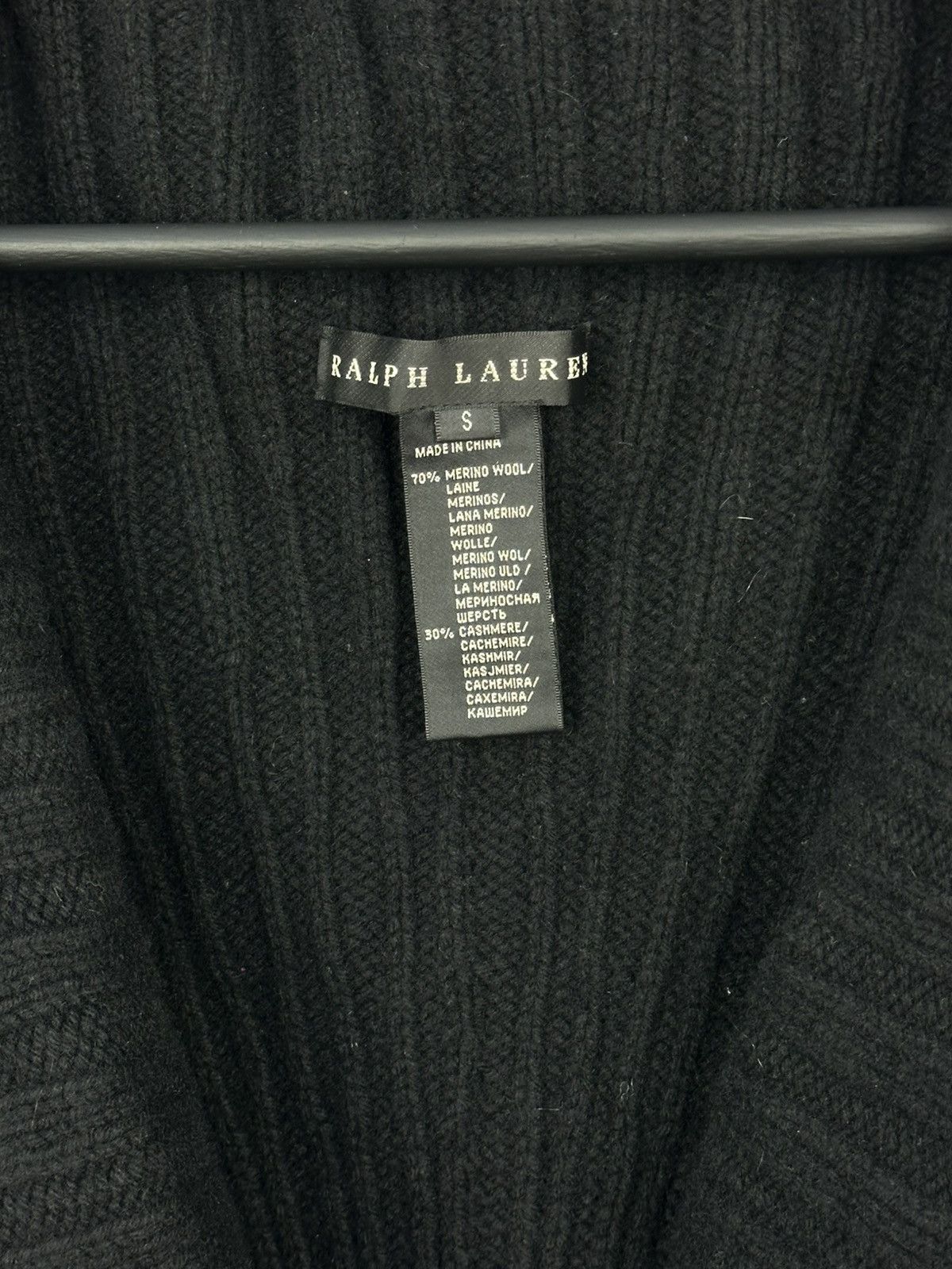 Ralph Lauren Black Label × Vintage Ralph Lauren Black Label Wool Knit Poncho Cardigan Size S / US 4 / IT 40 - 4 Thumbnail