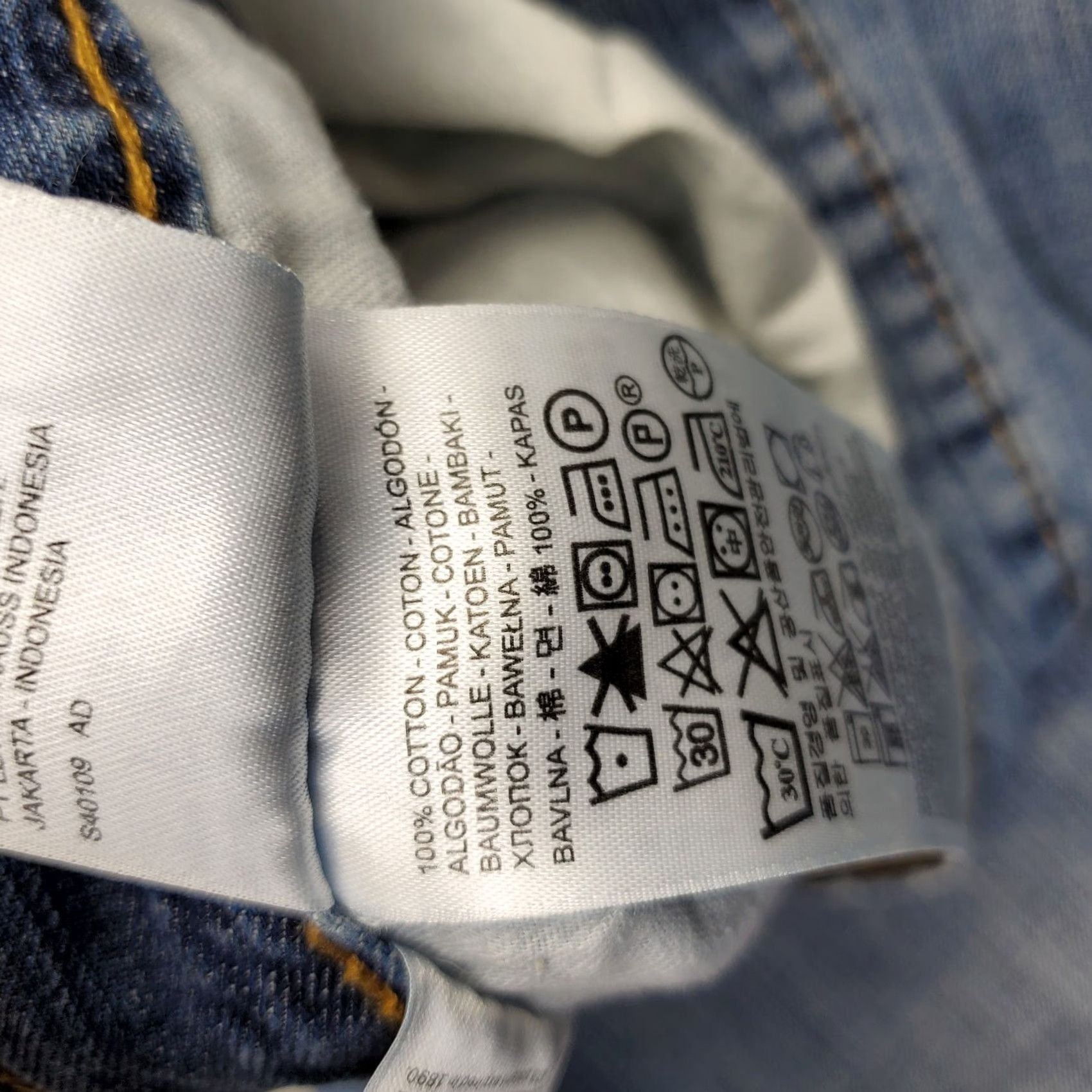 Levi's Levi's Mens 505 Jeans Shirt? 34 Blue Denim Flat Front Red Tab Straight Leg - Levi's 500 Series Jeans Size US 34 / EU 50 - 8 Thumbnail