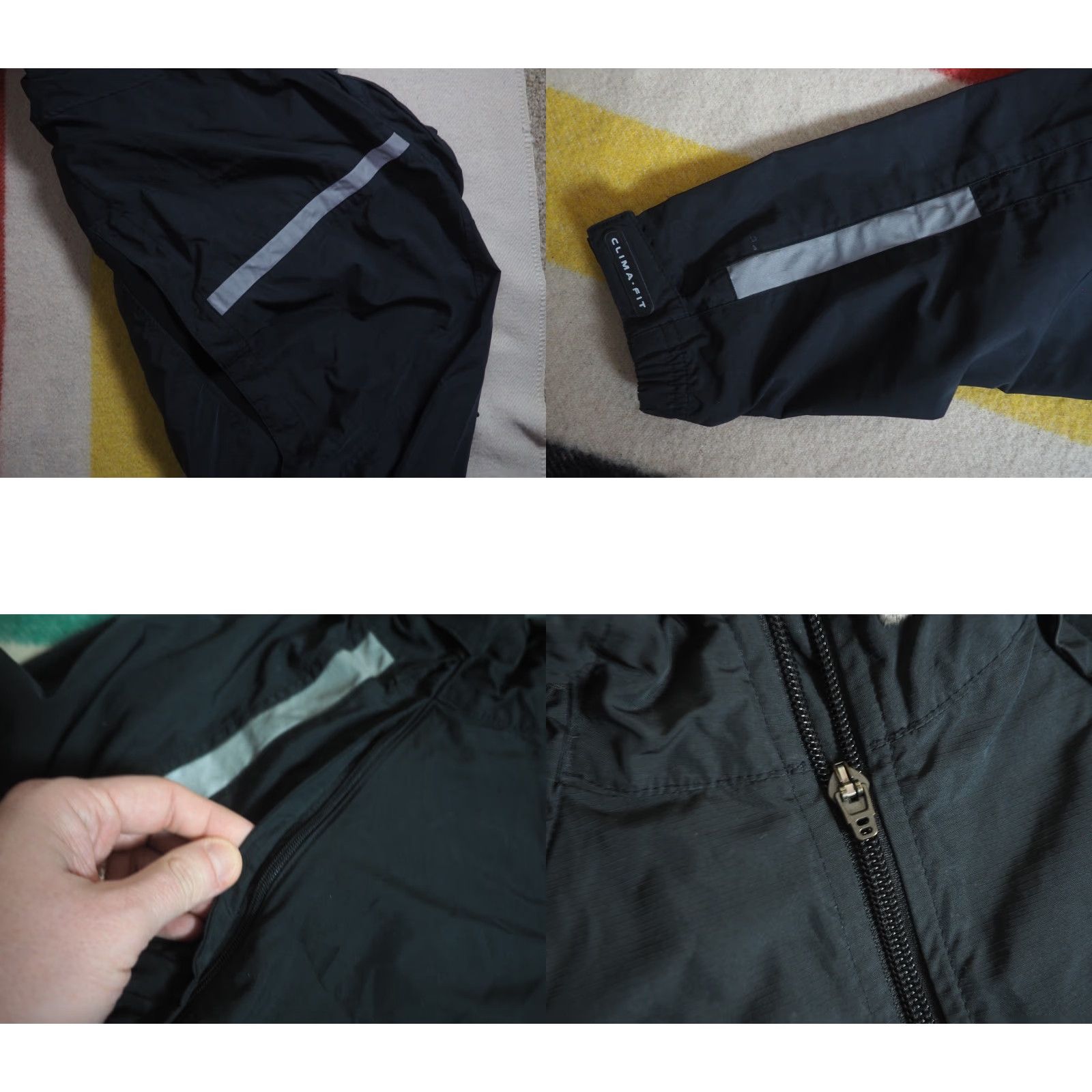 Nike VINTAGE Nike Windbreaker Jacket Climalite Dark Gray Nylon Logo Mini Swoosh L Men Size L Size US L / EU 52-54 / 3 - 8 Thumbnail