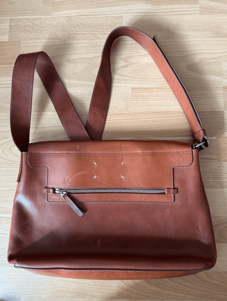 Leather × Maison Margiela × Vintage Maison Margiela Bag Leather Artisanal 2017 Shoulder Vintage Size ONE SIZE - 1 Thumbnail