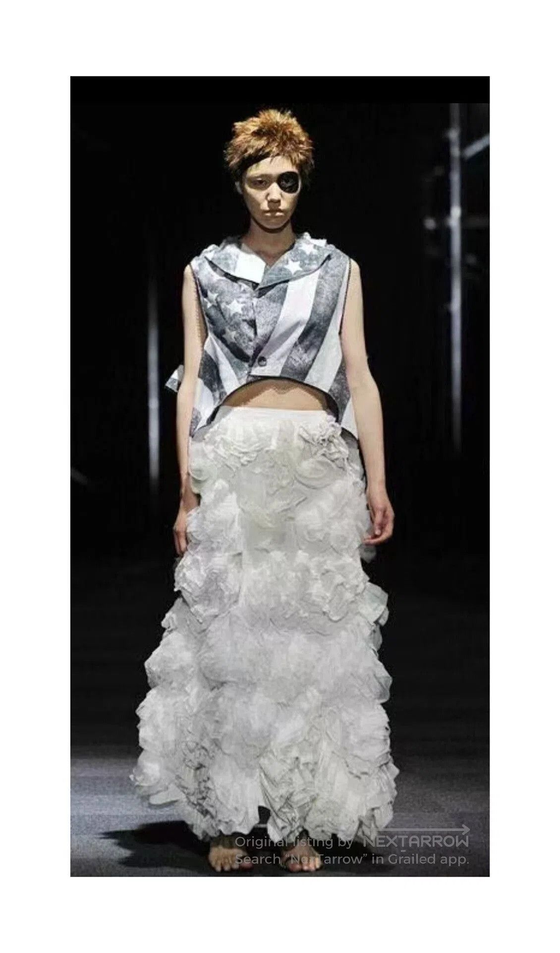 Nozomi Ishiguro American Flag Deconstructed Vest by Nozomi Ishiguro. Size US M / EU 48-50 / 2 - 7 Thumbnail