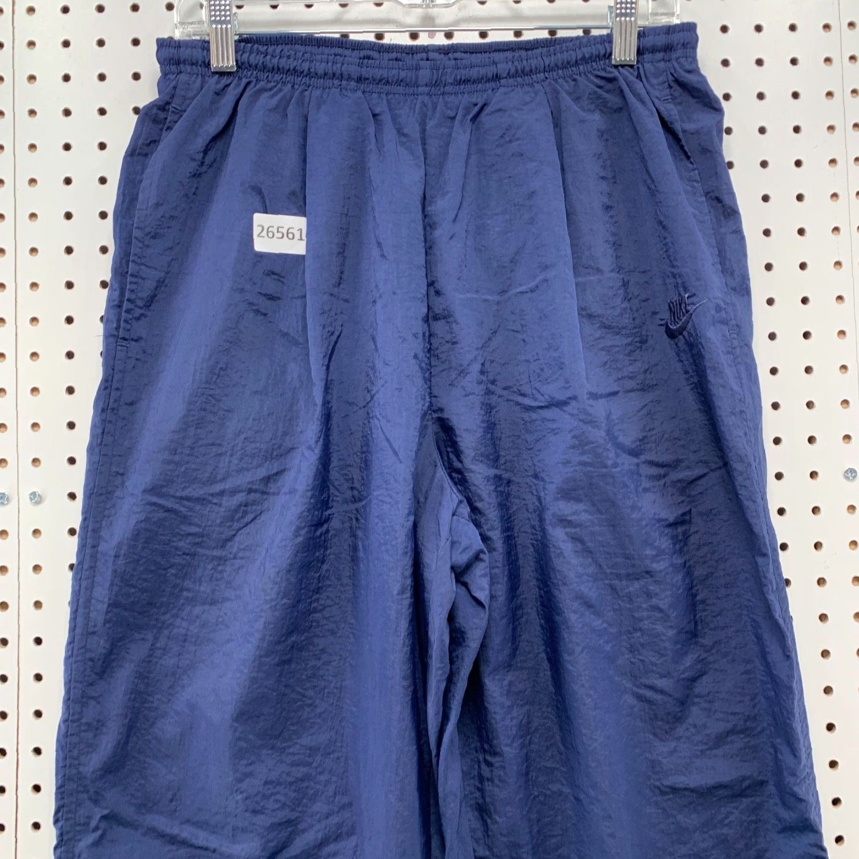 Nike Vintage Nike 90s Windbreaker Track Pants Men Large Blue Softshell Lined Activewear Size US 33 - 2 Thumbnail