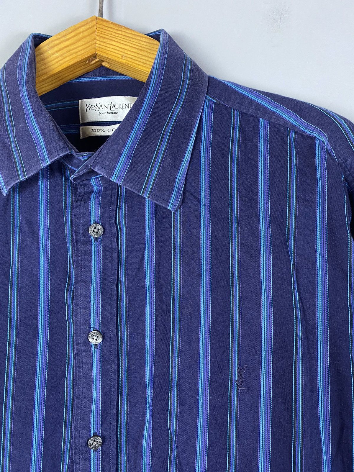 Yves Saint Laurent Vintage 90s Yves Saint Laurent shirt Size US XL / EU 56 / 4 - 4 Thumbnail
