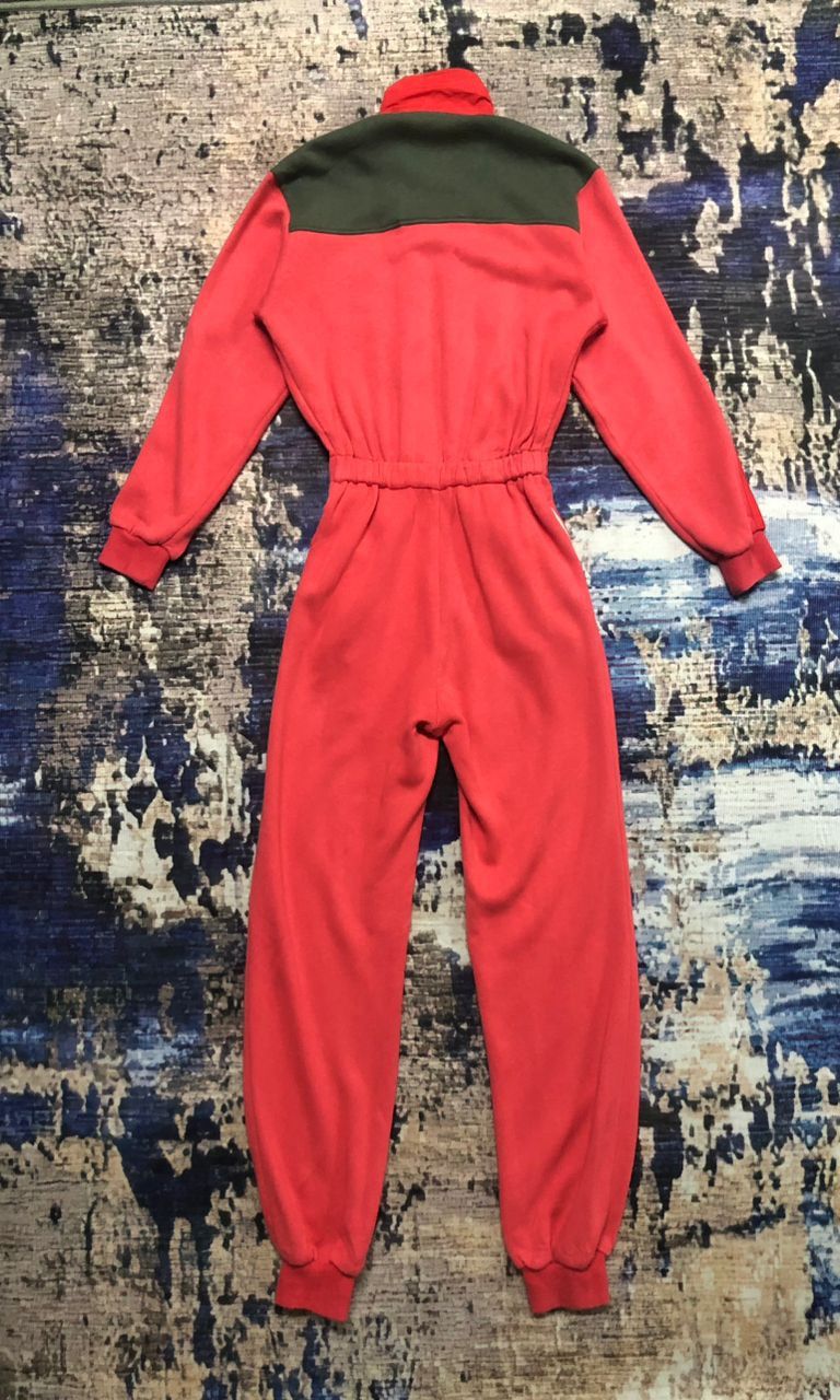 Moncler Vintage Moncler x Asics Red Coverall Jumpsuit Size -S Size US 30 / EU 46 - 2 Thumbnail