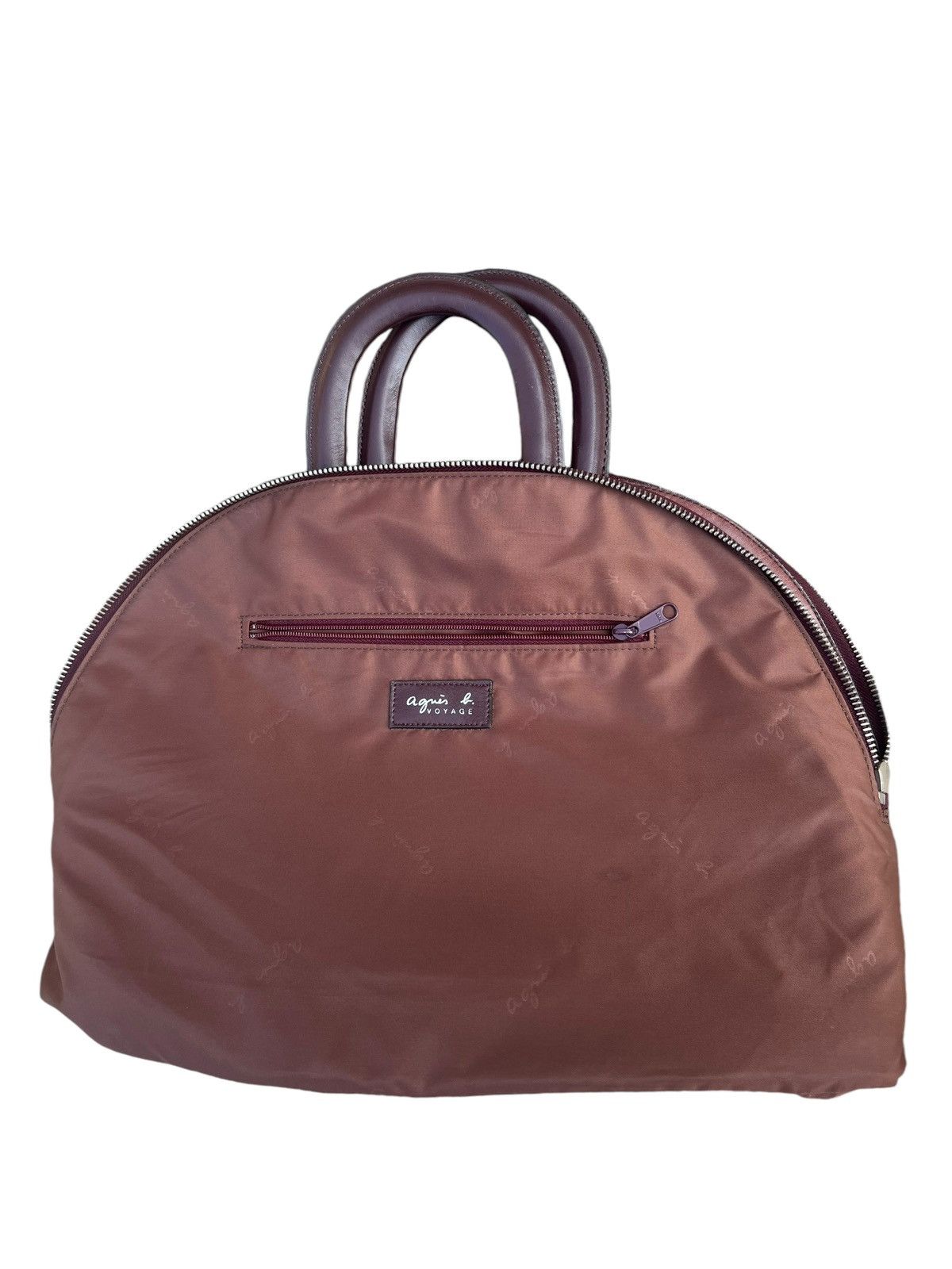 agnes b. Vintage Agnes B. Voyage Distress Fade Patina Leather Bag Size ONE SIZE - 21 Thumbnail