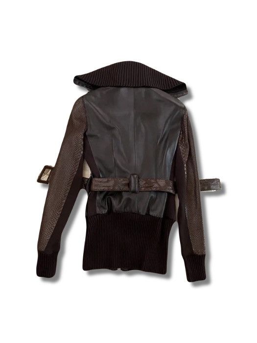 Givenchy FW2003 Givenchy Runway Phyton Leather Jacket Size S / US 4 / IT 40 - 4 Thumbnail