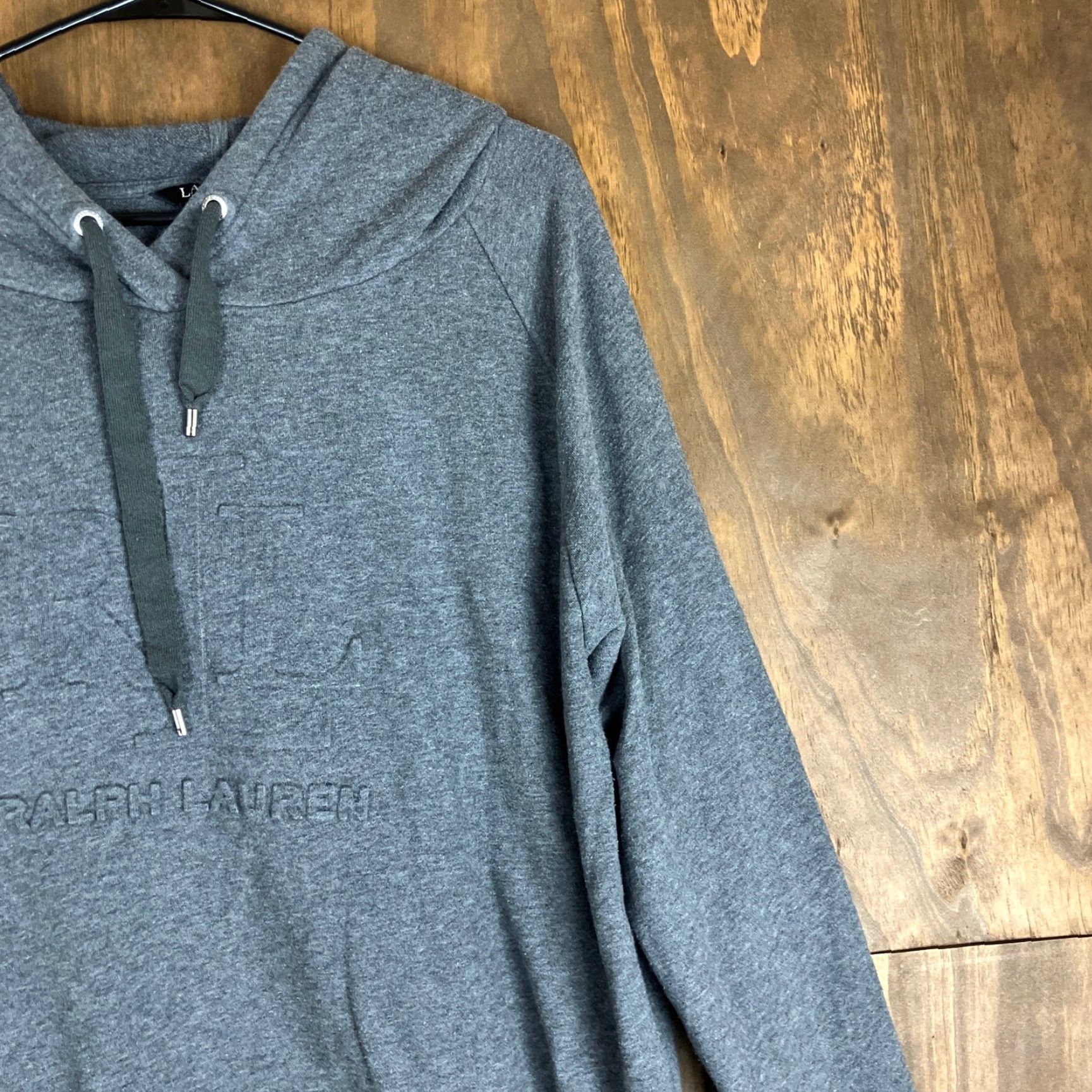 Ralph Lauren Lauren Ralph Lauren Womens Hoodie Gray Black Label Pullover Long Sleeve XL Large Size XLarge Hooded Sweater Casual Workwear Size XL / US 12-14 / IT 48-50 - 5 Thumbnail
