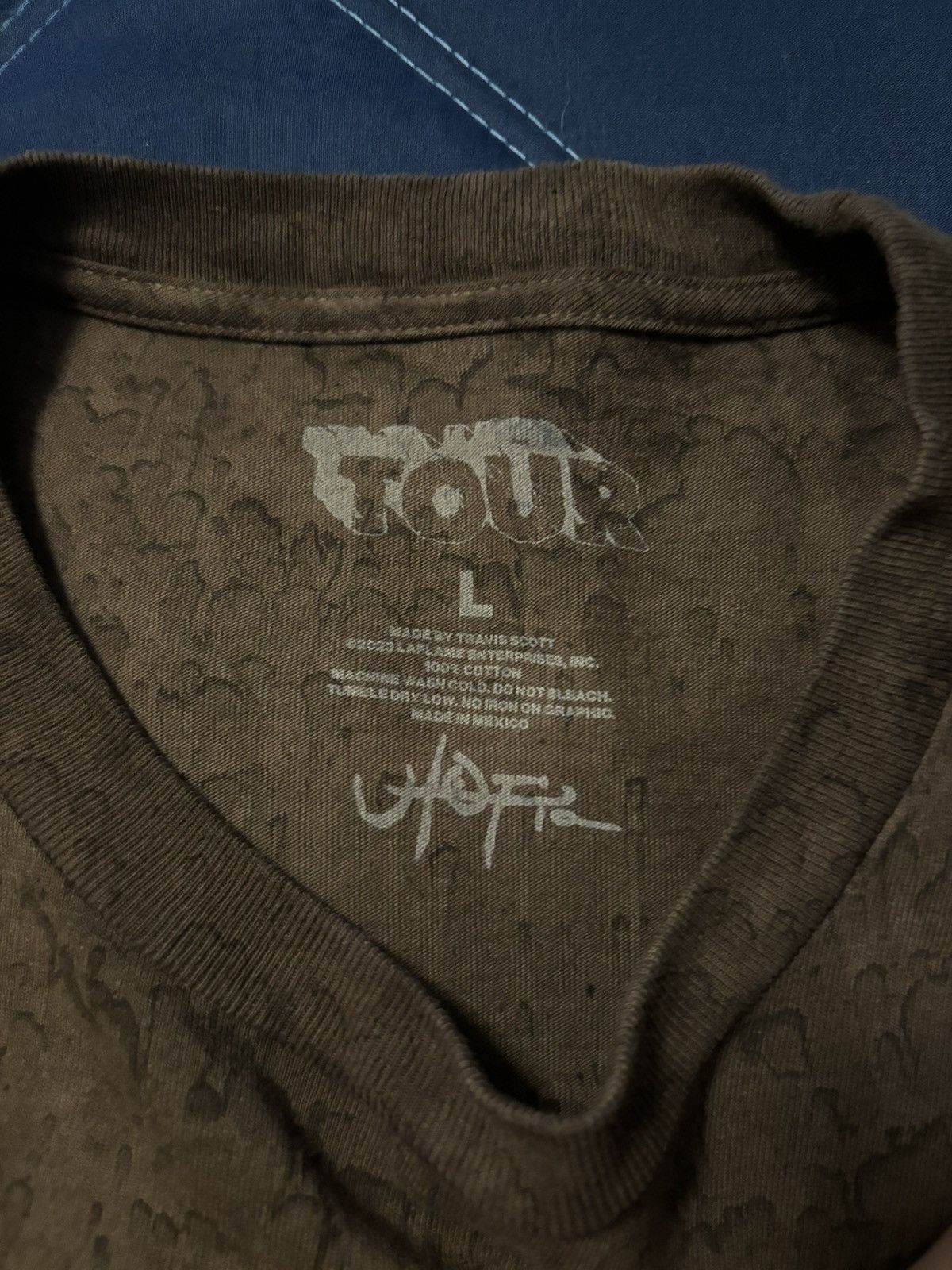 Travis Scott Travis Scott utopia merch brown long sleeve Size US L / EU 52-54 / 3 - 4 Thumbnail
